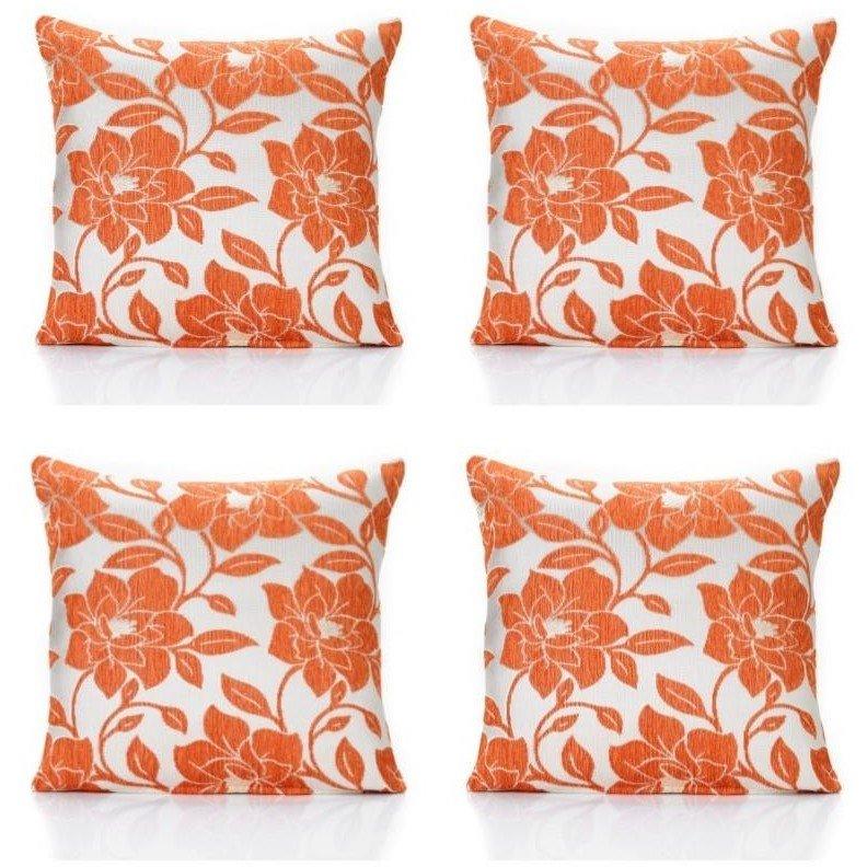 Peony Chenille Cushion Set of 4
