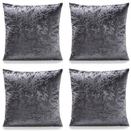 Alan Symonds Plain Crushed Velvet Cushion Set of 4