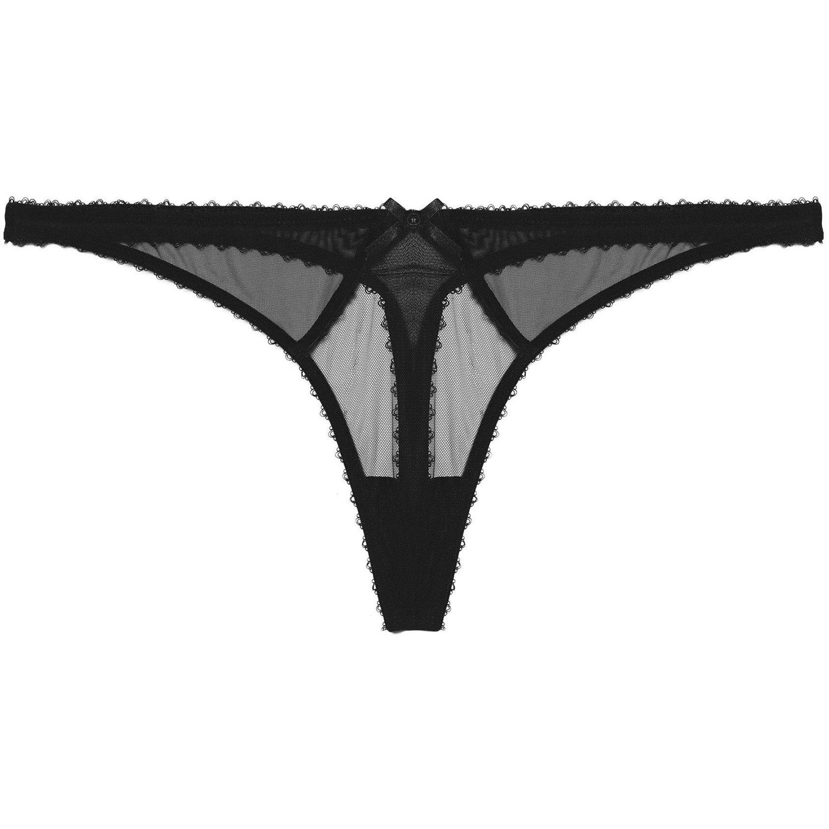 Black - Playful Promises - Grace Black Thong - 5