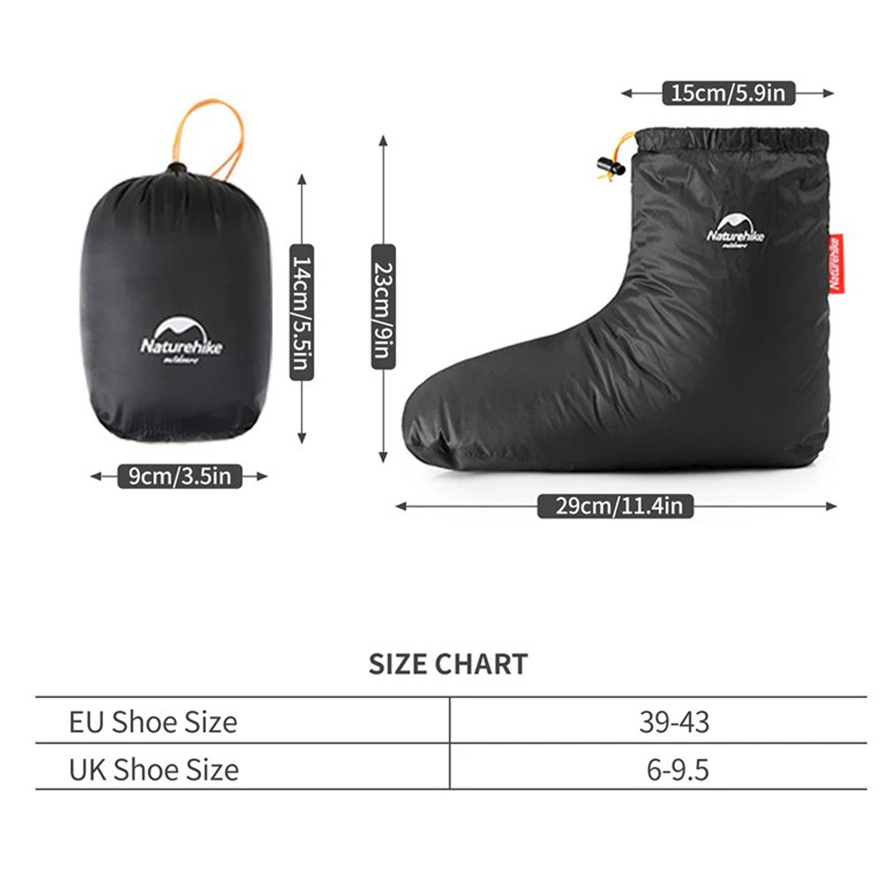 Black - Naturehike - White Goose Down Footwear - 2