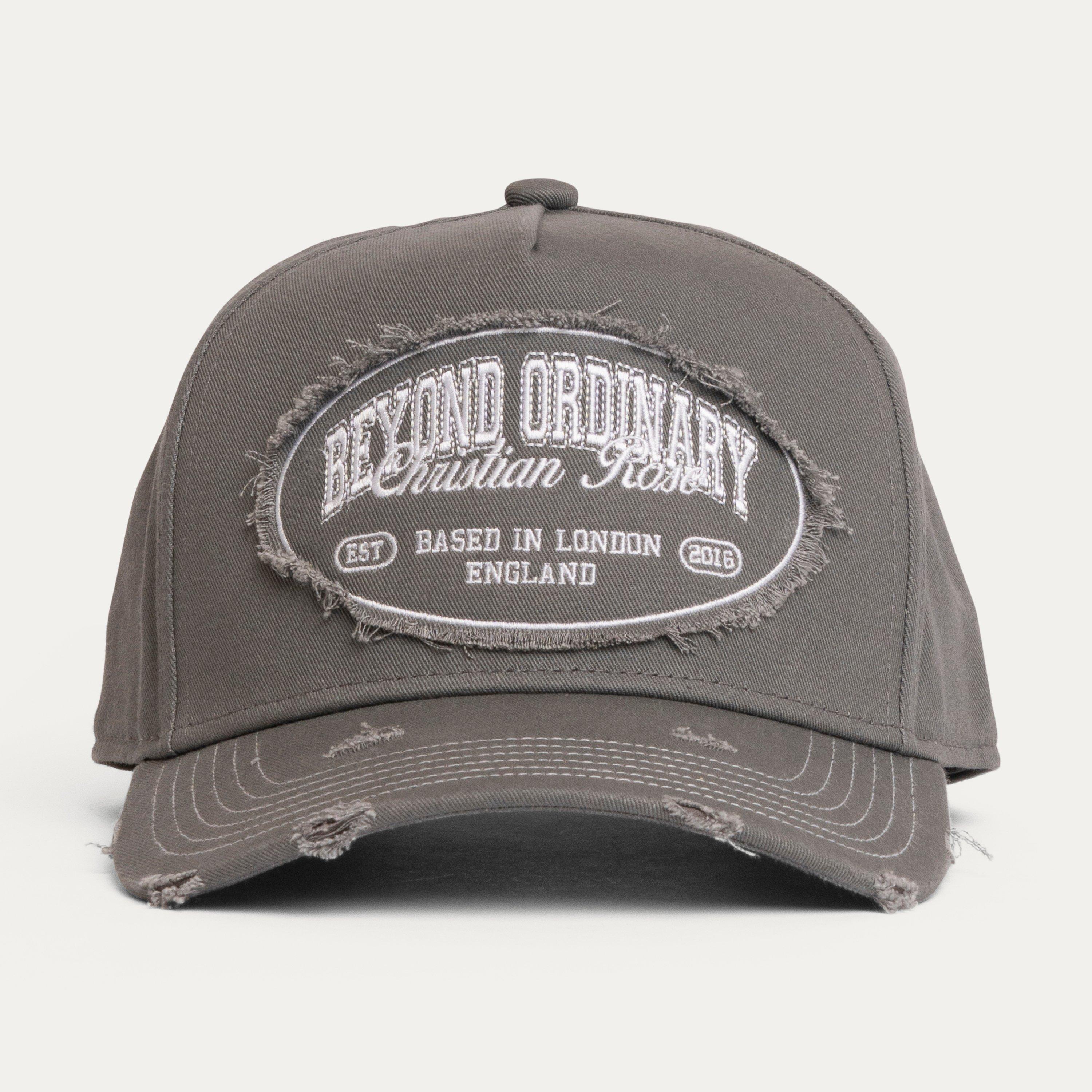 Grey/White - Christian Rose - Men's Trucker Cap - 1
