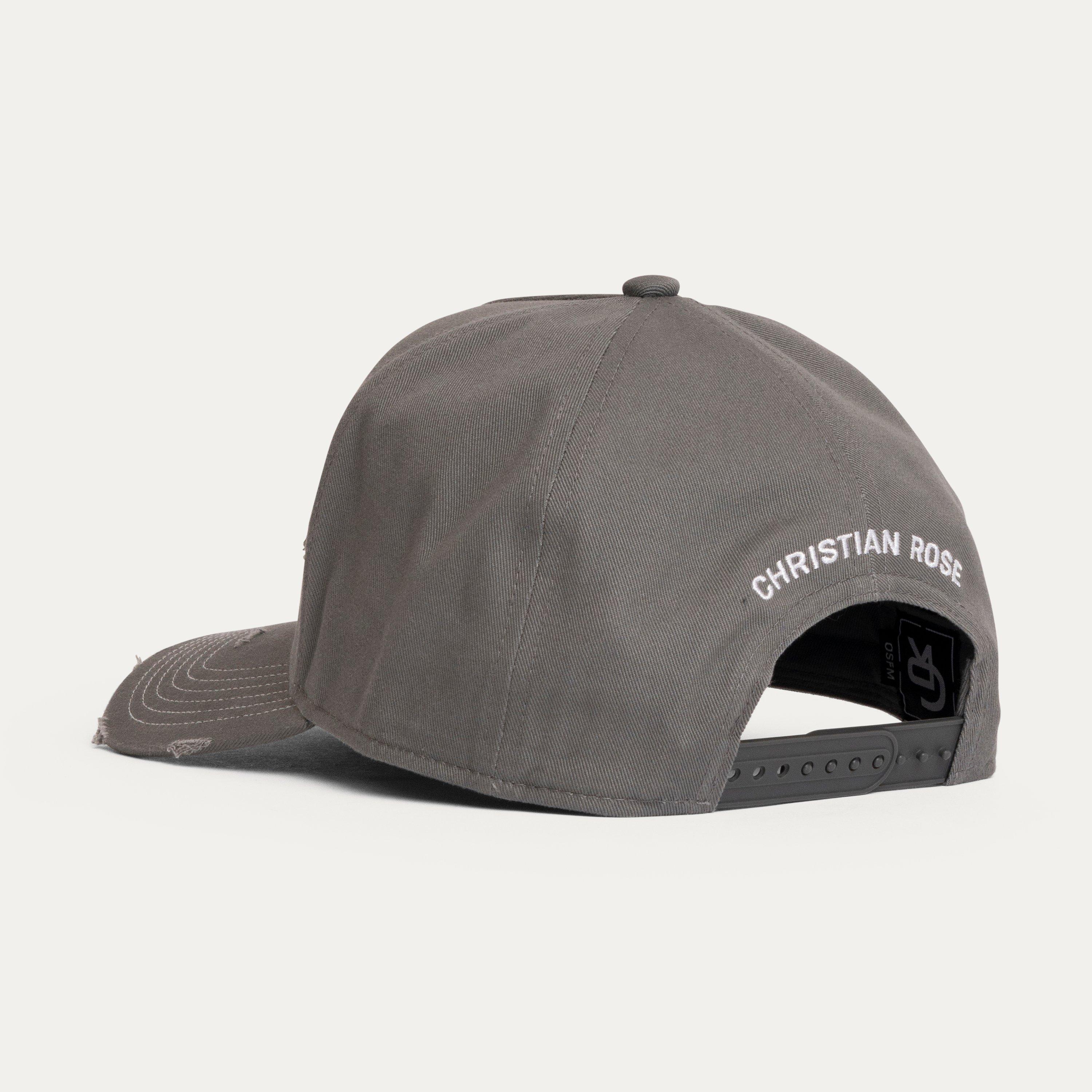 Grey/White - Christian Rose - Men's Trucker Cap - 3