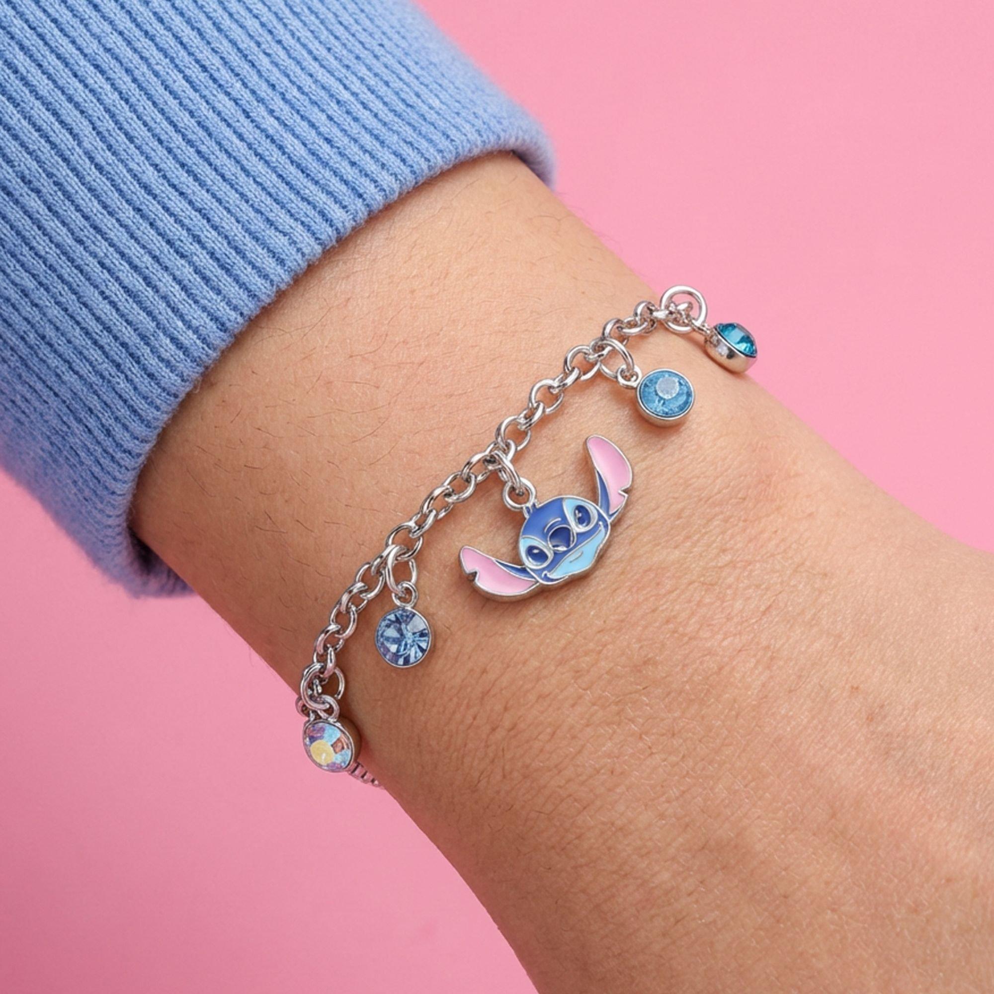 Silver - Disney Stitch - Stitch lariat blue charm bracelet - 2