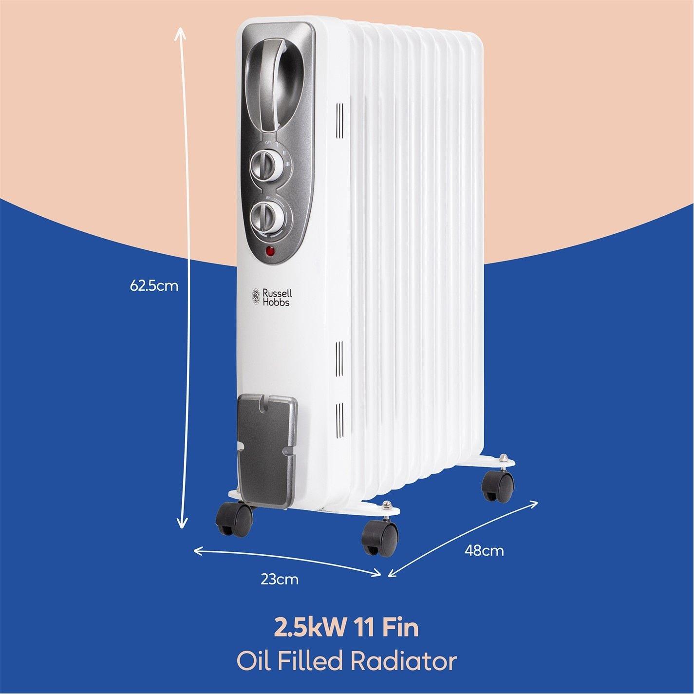 White - Russell Hobbs - RHOFR1106 Oil Filled Radiator - 2