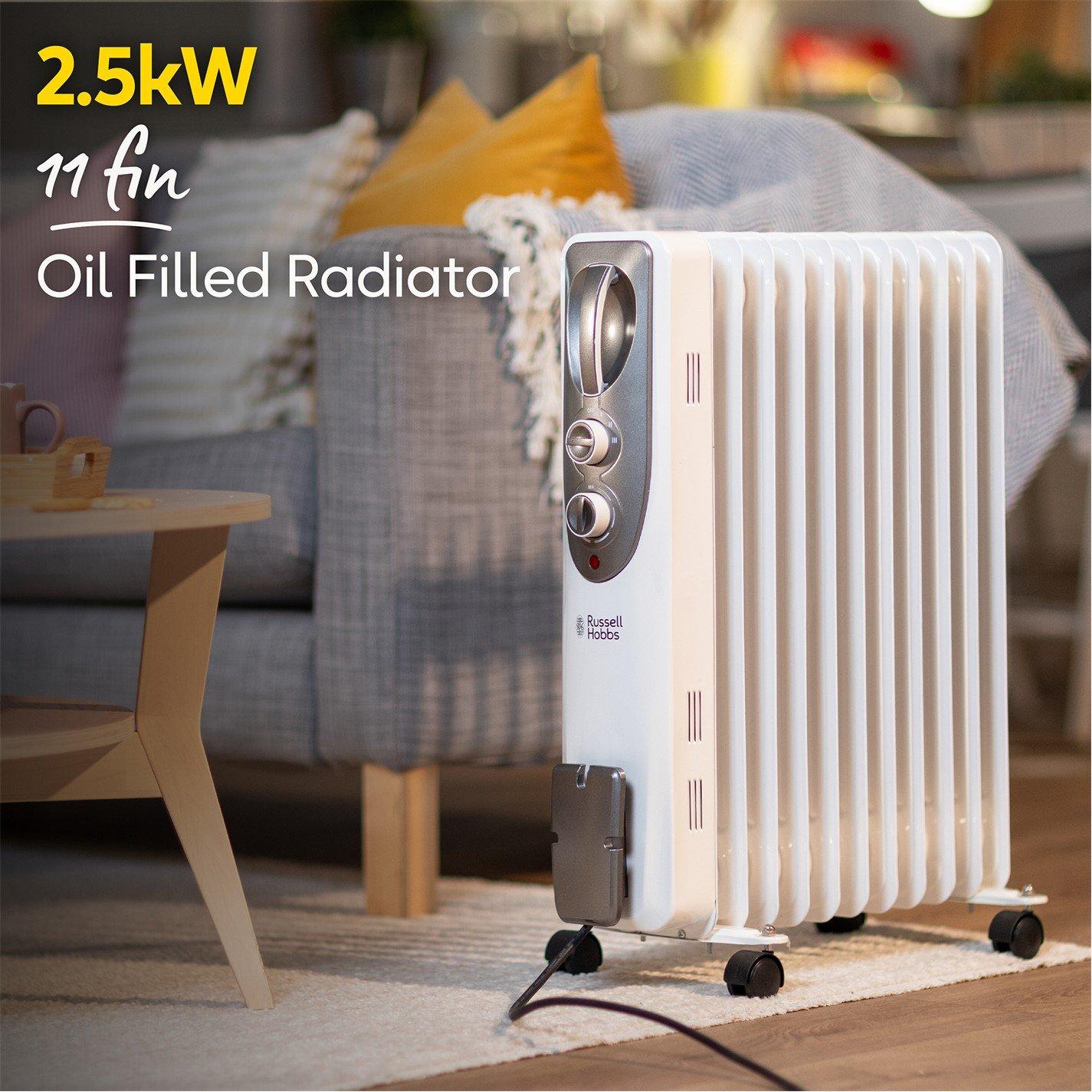 White - Russell Hobbs - RHOFR1106 Oil Filled Radiator - 4