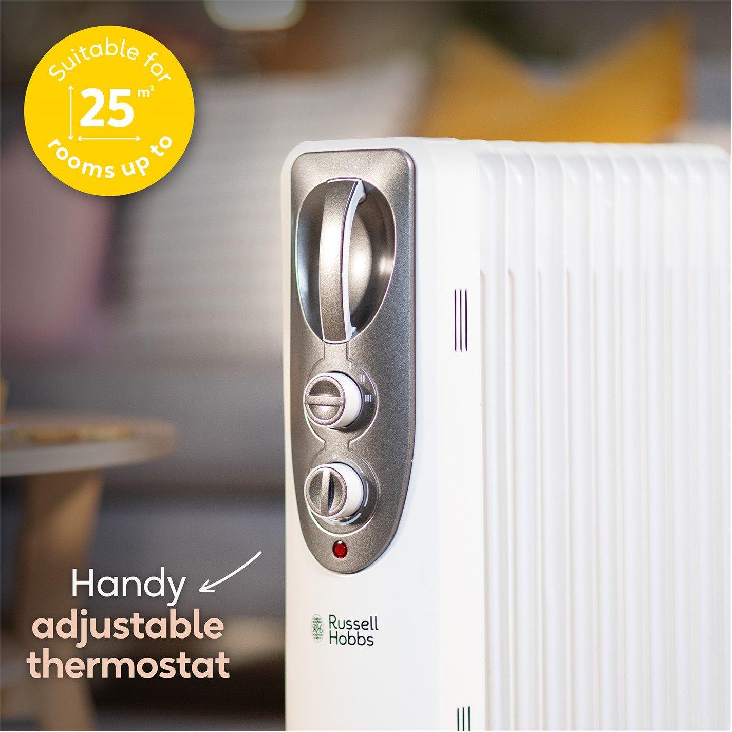 White - Russell Hobbs - RHOFR1106 Oil Filled Radiator - 5