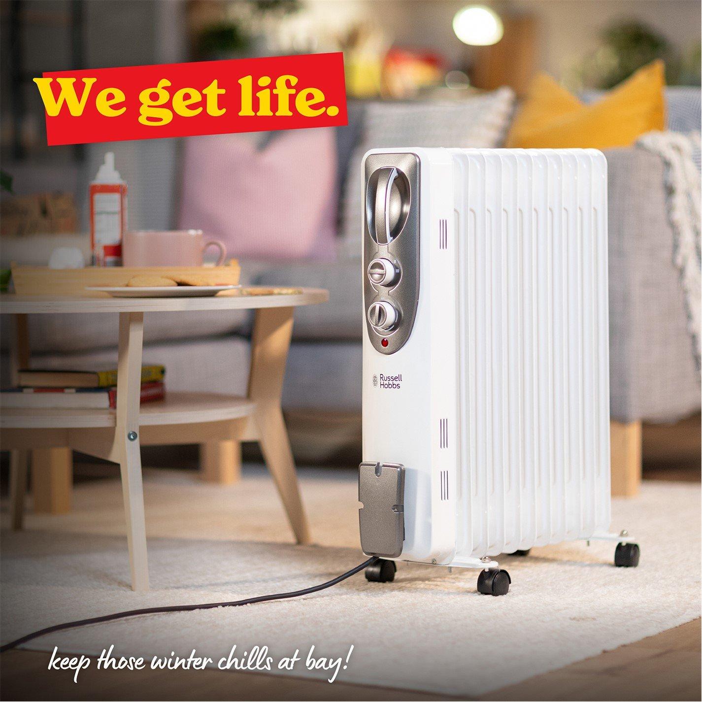 White - Russell Hobbs - RHOFR1106 Oil Filled Radiator - 7