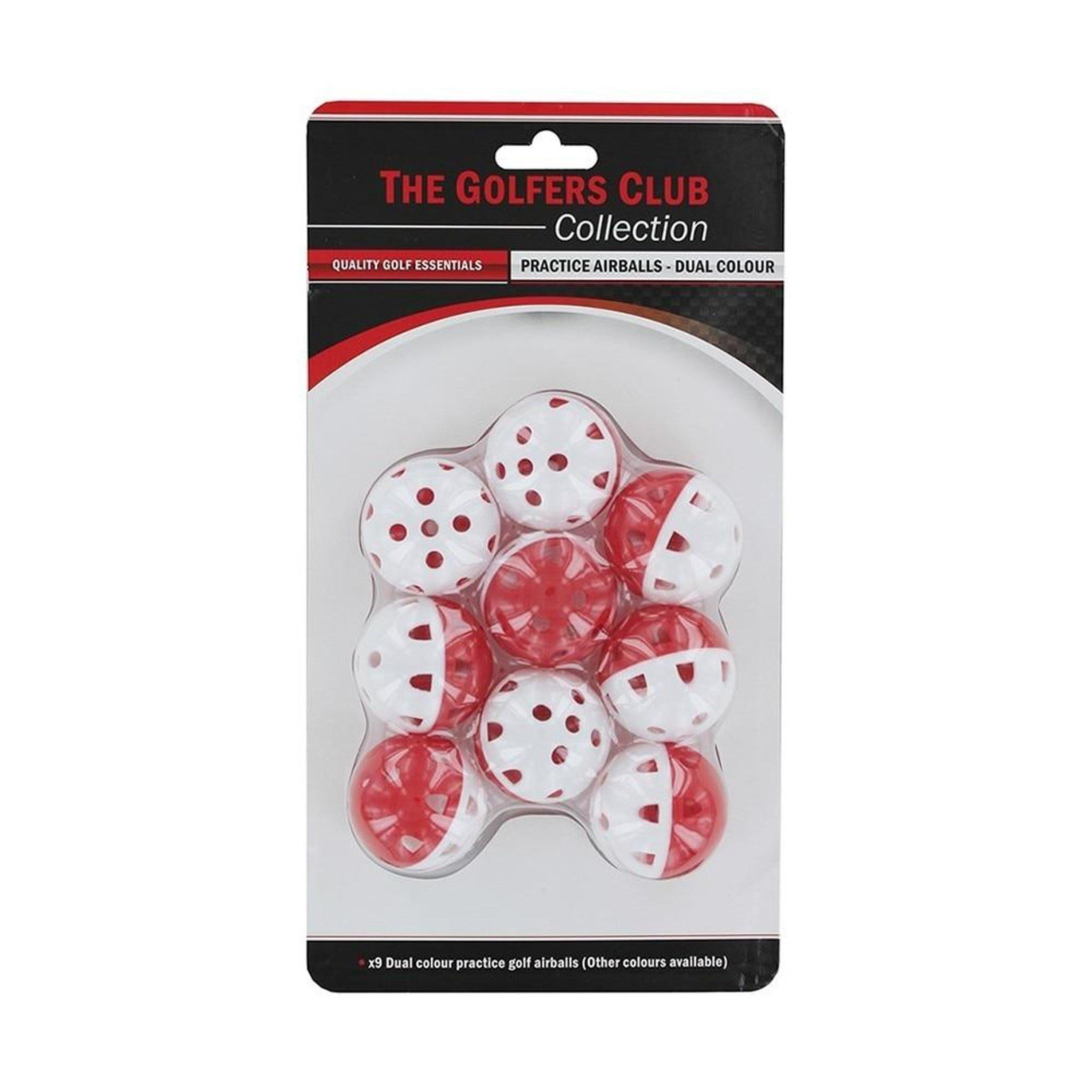 Brand Fusion  Golf Air Balls - White/Red - 9 Balls