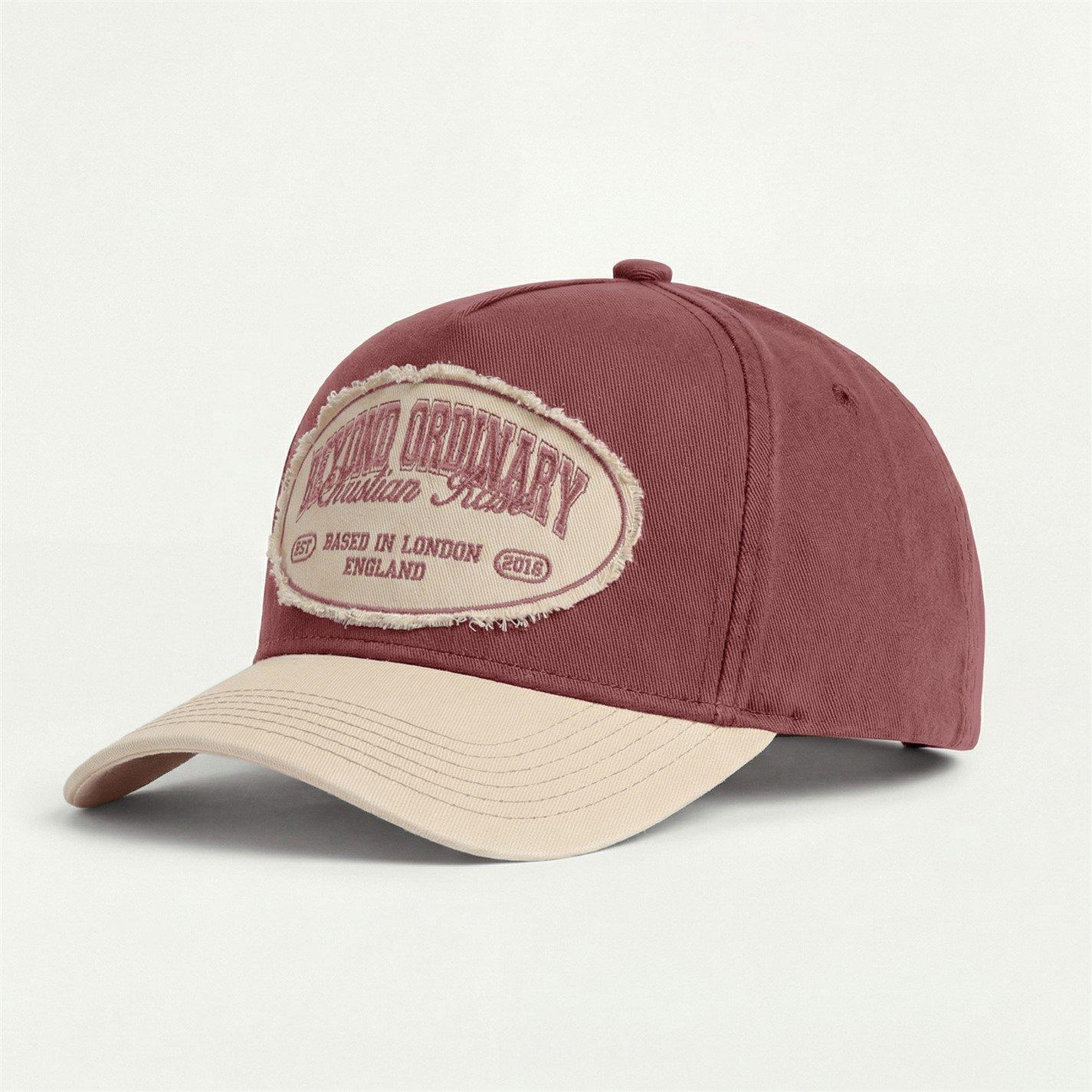 Off White/Wine - Christian Rose - Beyond Ordinary Vol II Distressed Cap - 1