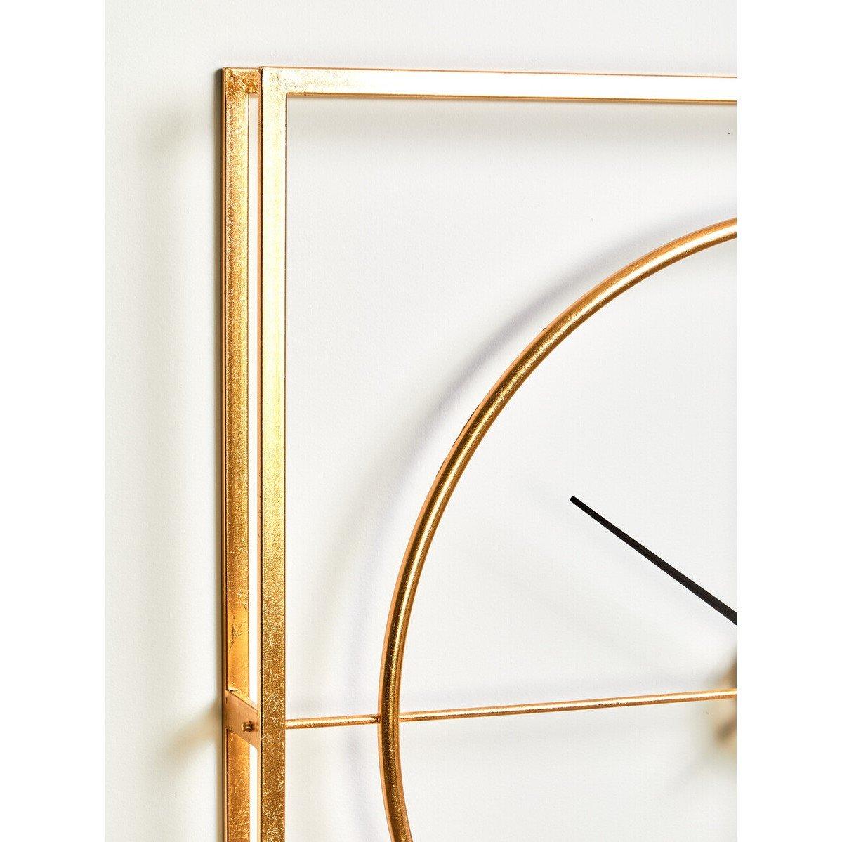 Gold - Premier Housewares - Trinity 105cm Dia Metal Wall Clock - 3