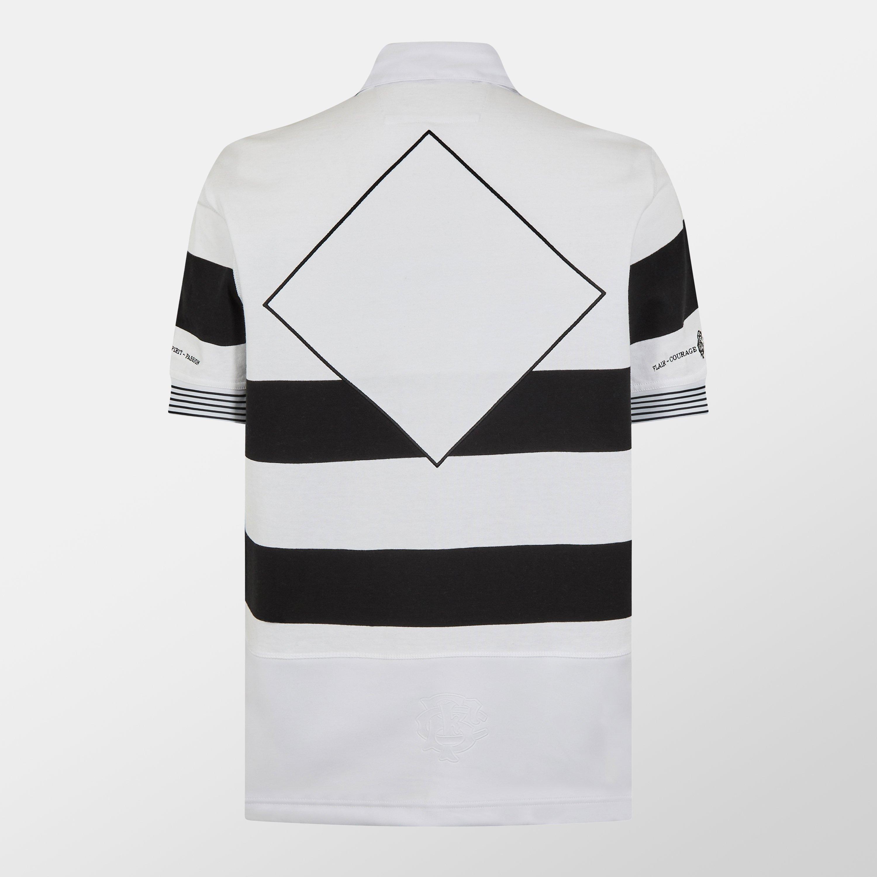 Schwarz/Weiß - Macron - Barbarians Short Sleeve Shirt 2024 2025 Mens - 2