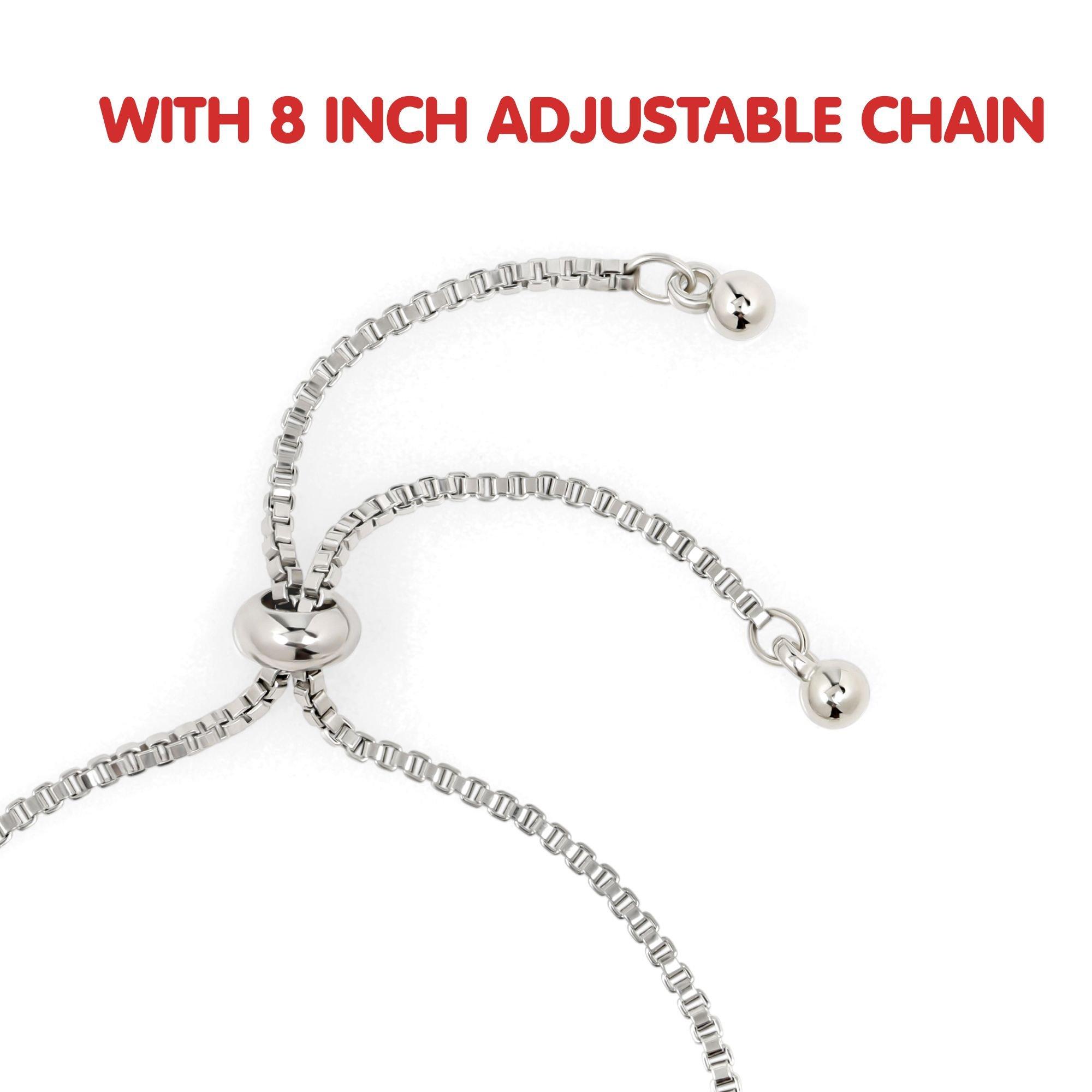 Silver - Snoopy - Snoopy lariat pink charm bracelet - 4