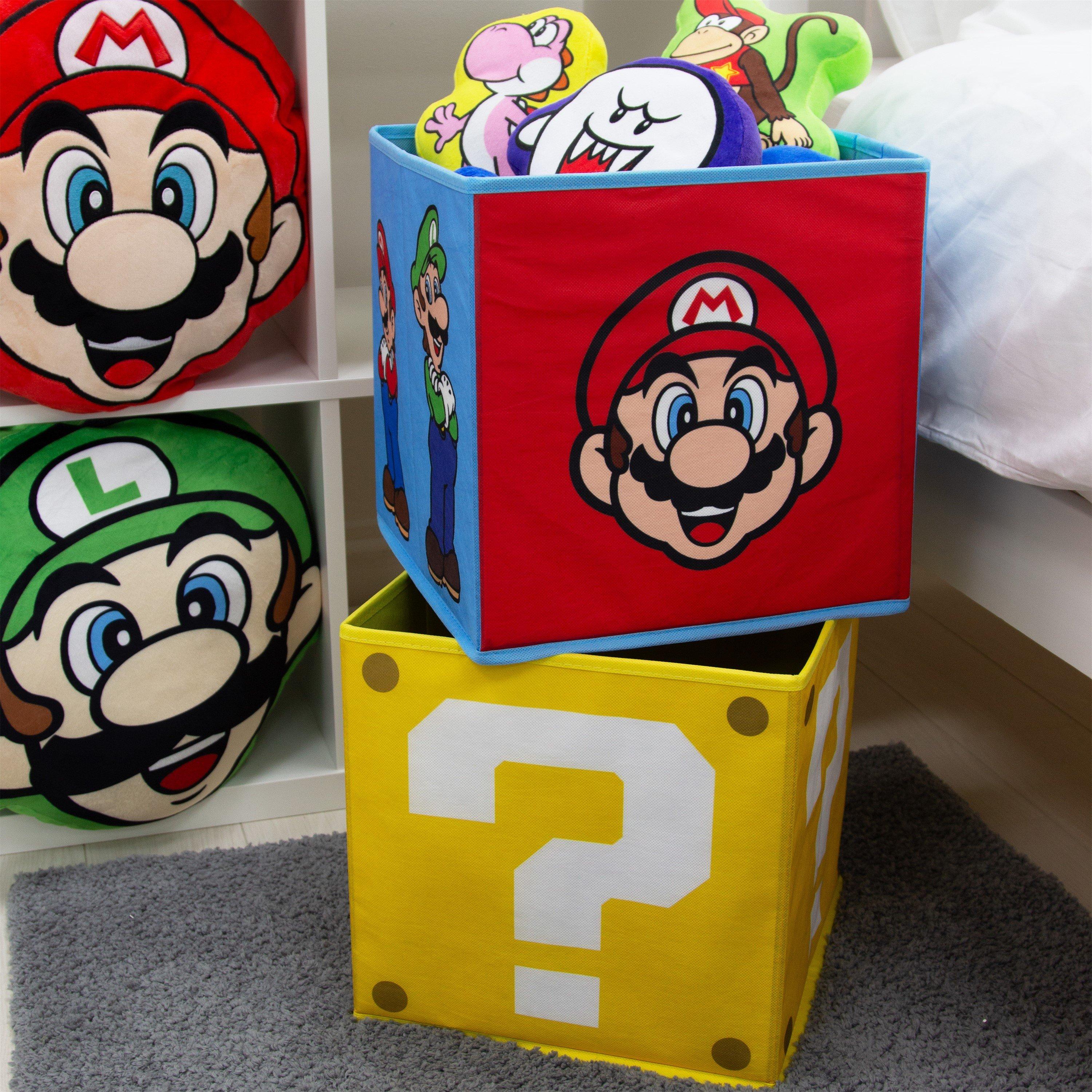 Multicolour - Super Mario - Super Mario Faces 2 Pack Storage Box - 1