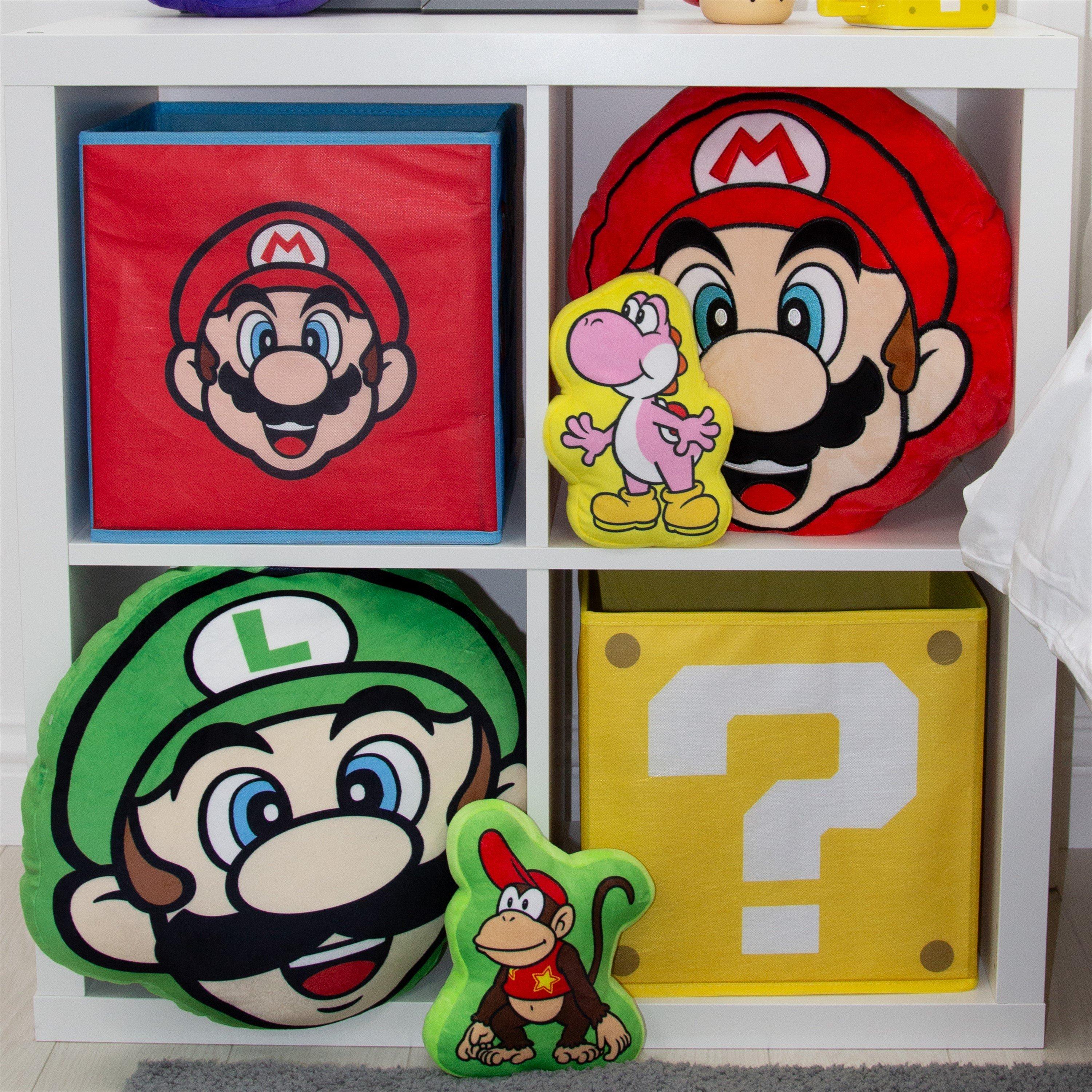 Super Mario Super Mario Faces 2 Pack Storage Box | Sports Direct