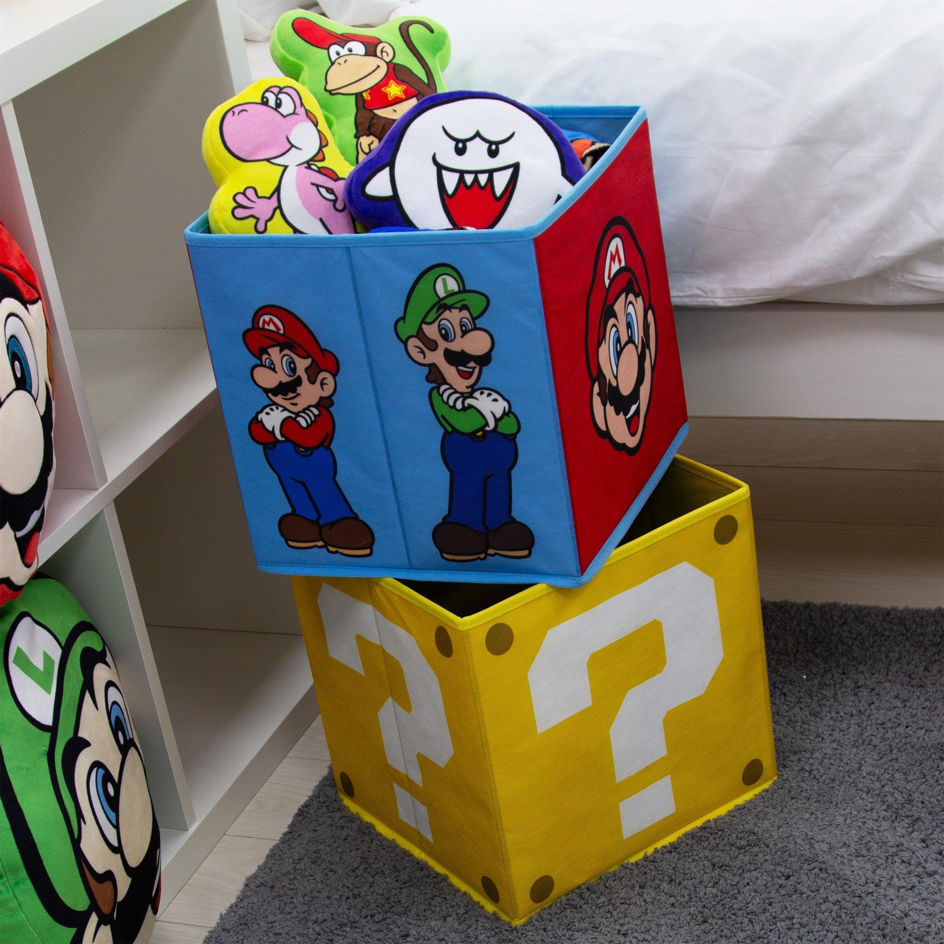 Super Mario Super Mario Faces 2 Pack Storage Box | FRASERS