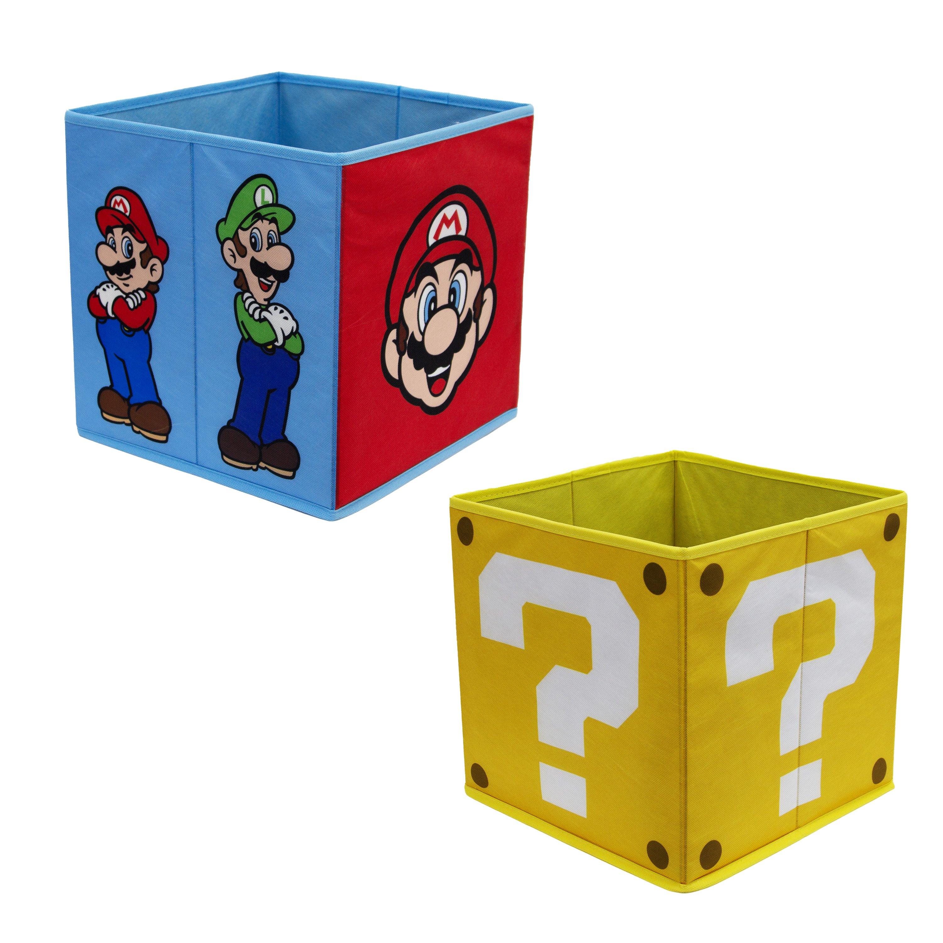 Super Mario Super Mario Faces 2 Pack Storage Box | FRASERS