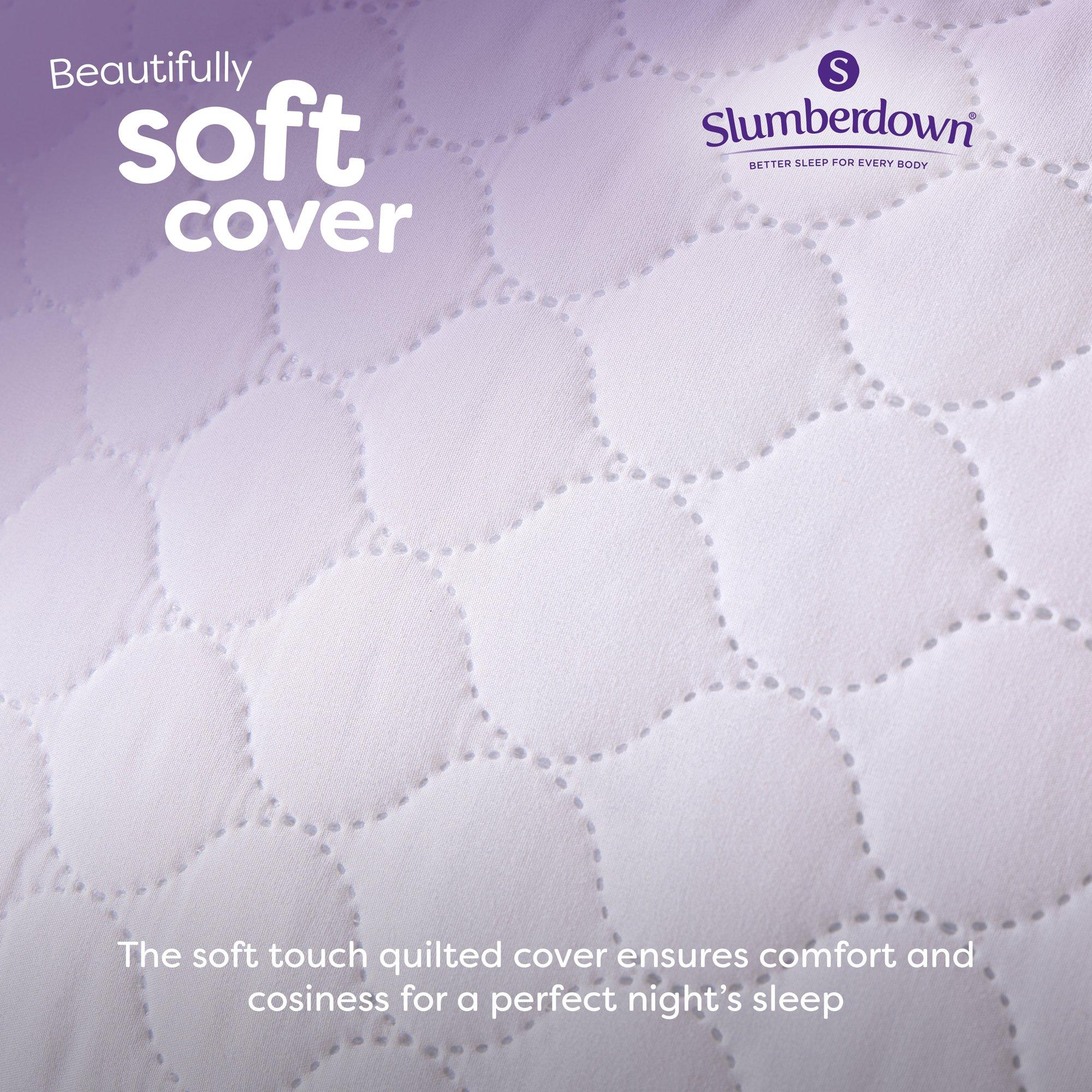 White - Slumberdown - Feels Like Down 13.5 Tog Duvet 2 Rebound Pillows - 7