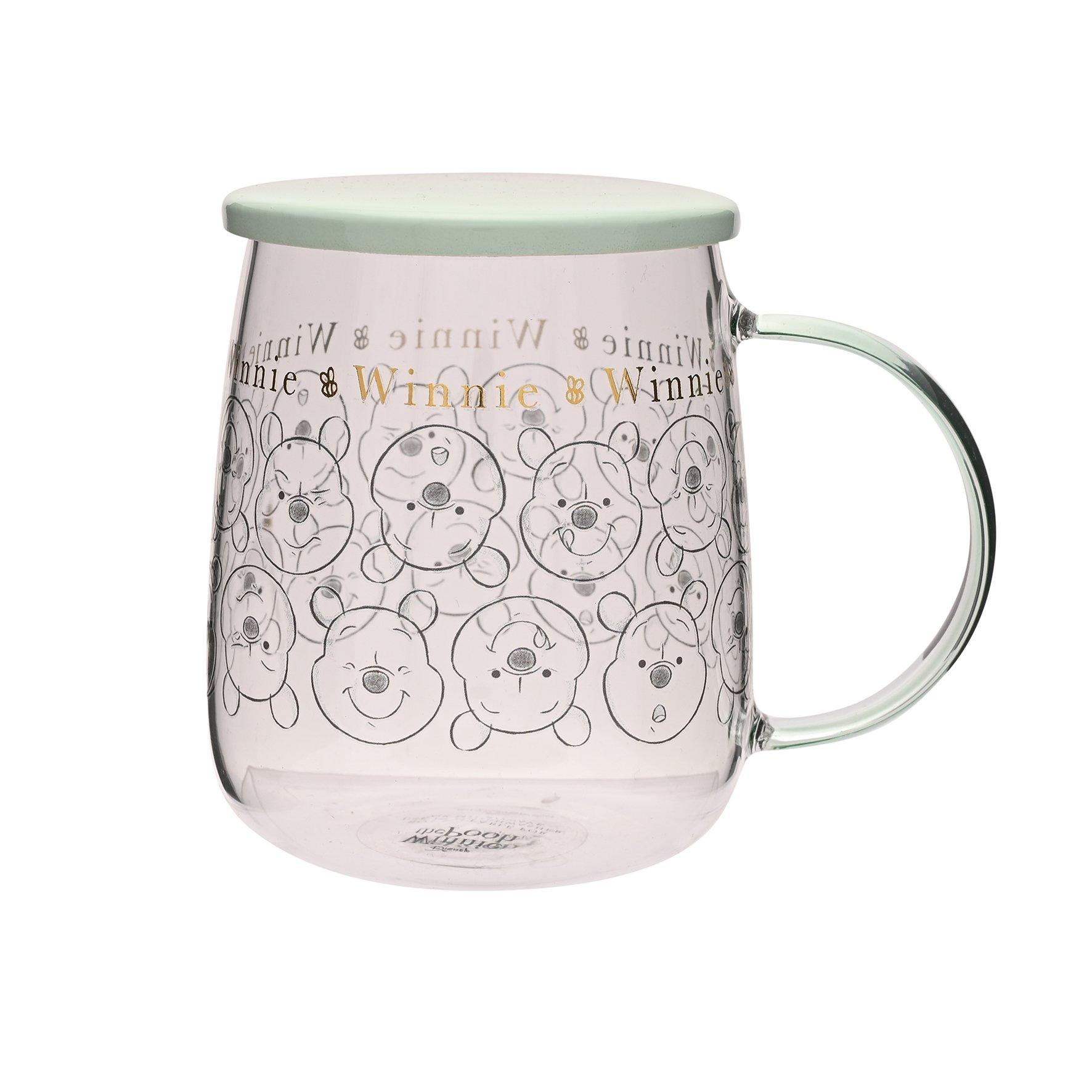 Disney Disney Classic Glass Mug With Lid Winnie