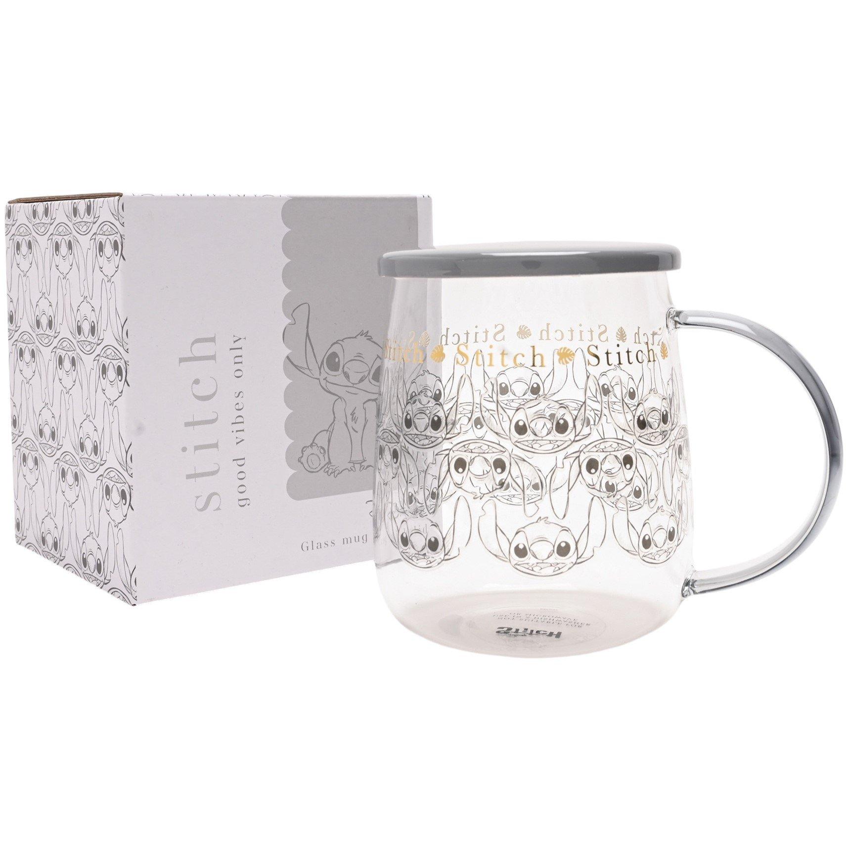 Multi - Disney - Disney Classic Glass Mug With Lid Stitch - 4
