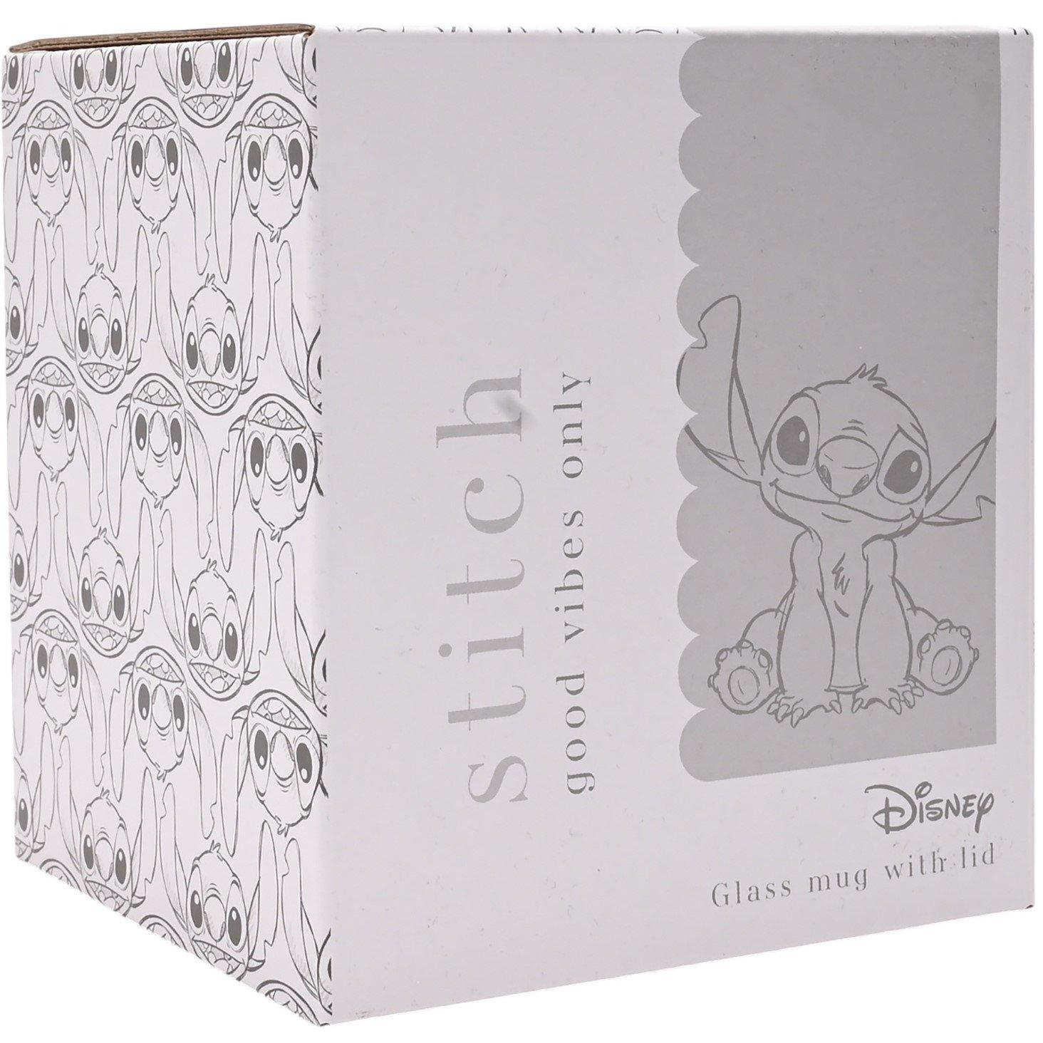 Multi - Disney - Disney Classic Glass Mug With Lid Stitch - 5
