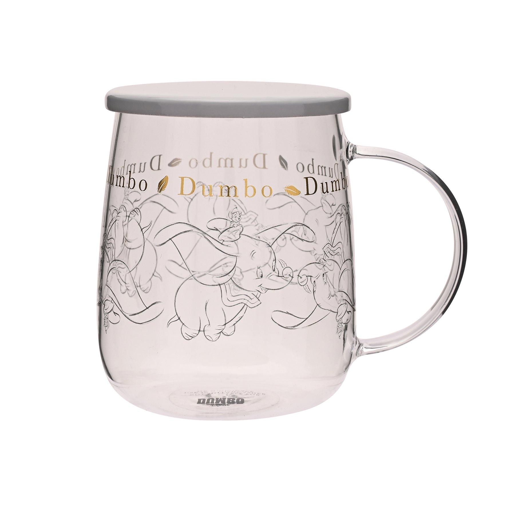 Disney  Classic Glass Mug With Lid Dumbo -  - Small