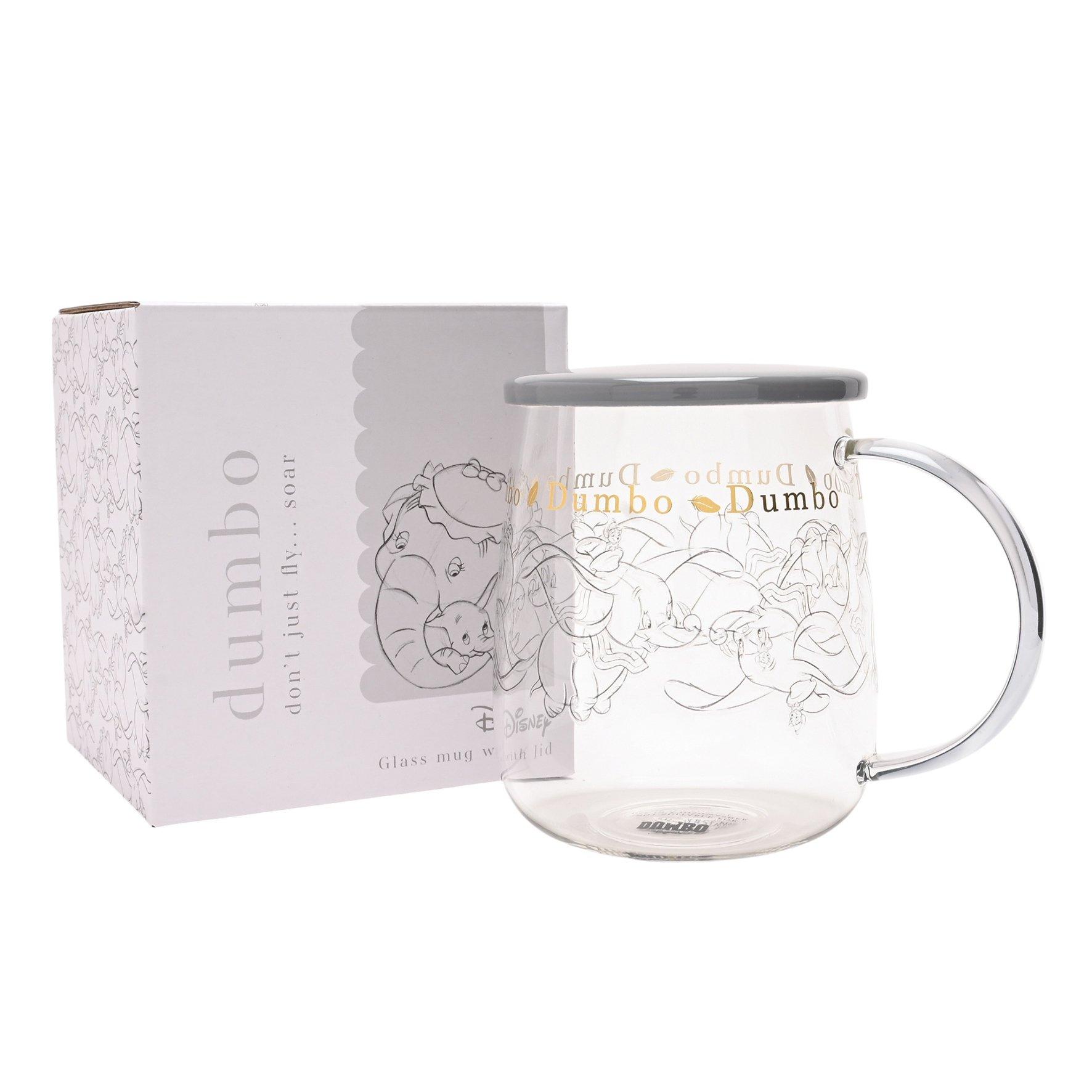 Multi - Disney - Disney Classic Glass Mug With Lid Dumbo - 4