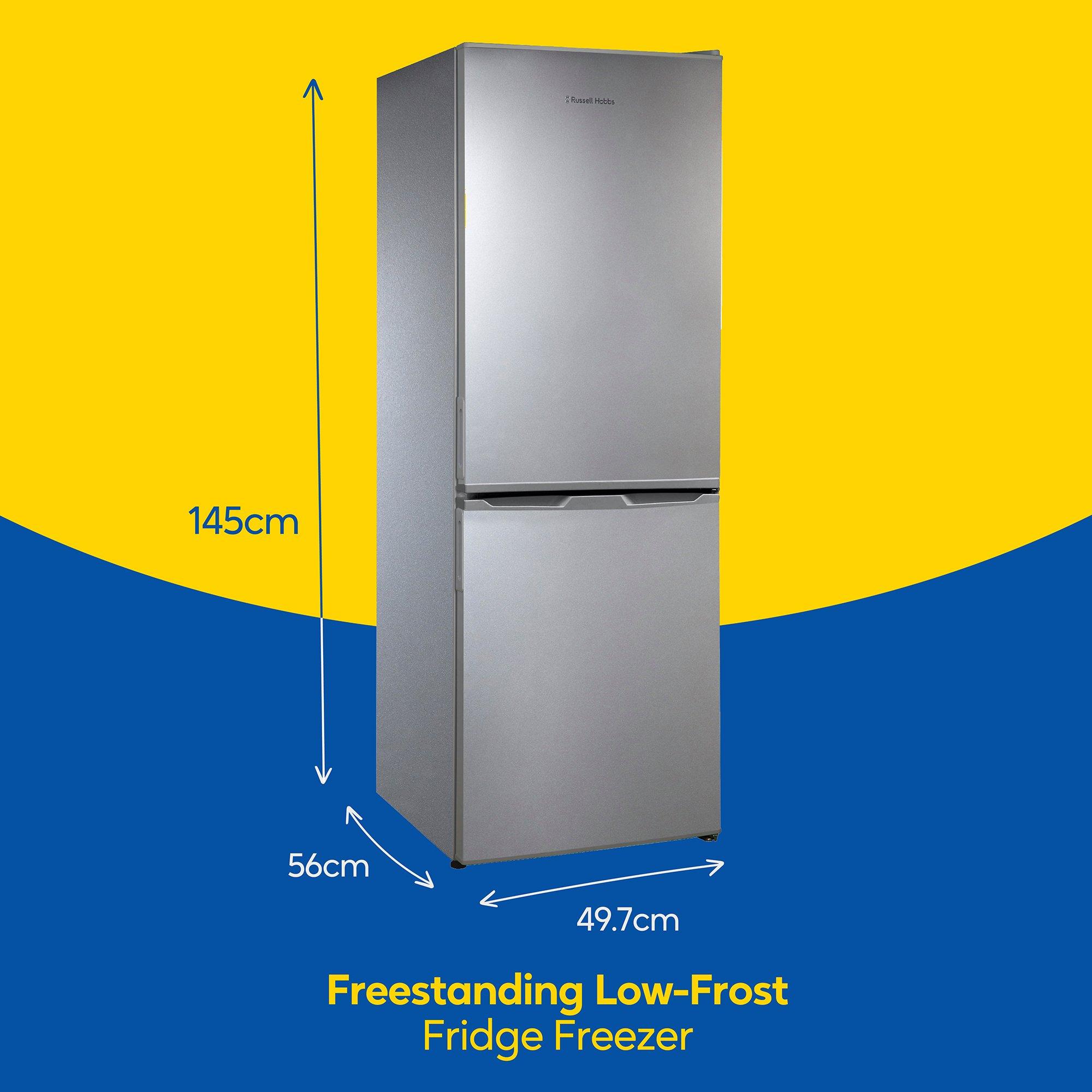 Silver - Russell Hobbs - RH145FF501E1S Freestanding Low Frost Fridge Freeze - 2