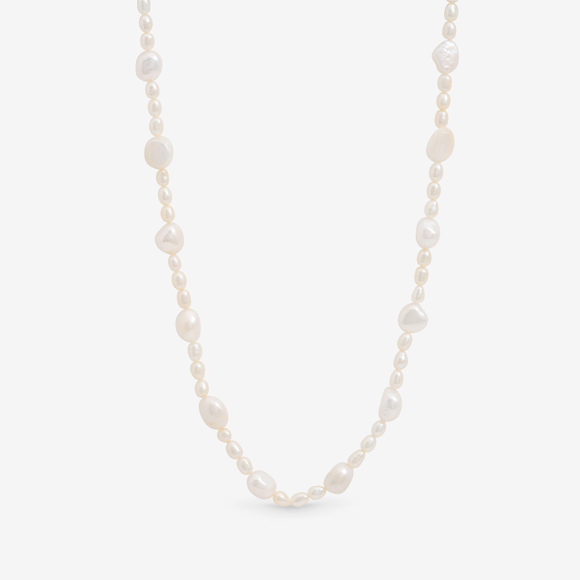 Silver - Jon Richard - Gold Plated Real Freshwater Pearl Necklace - 1