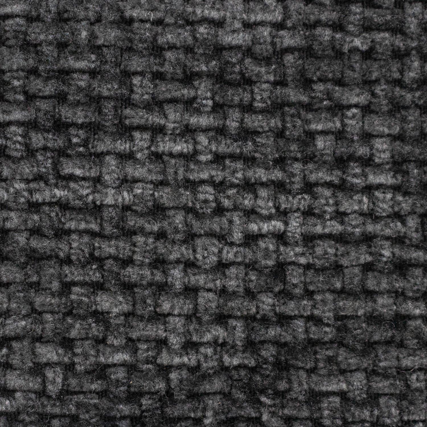 Black - JVL - Metro Set of 2 Round Storage Baskets with Hand - 6