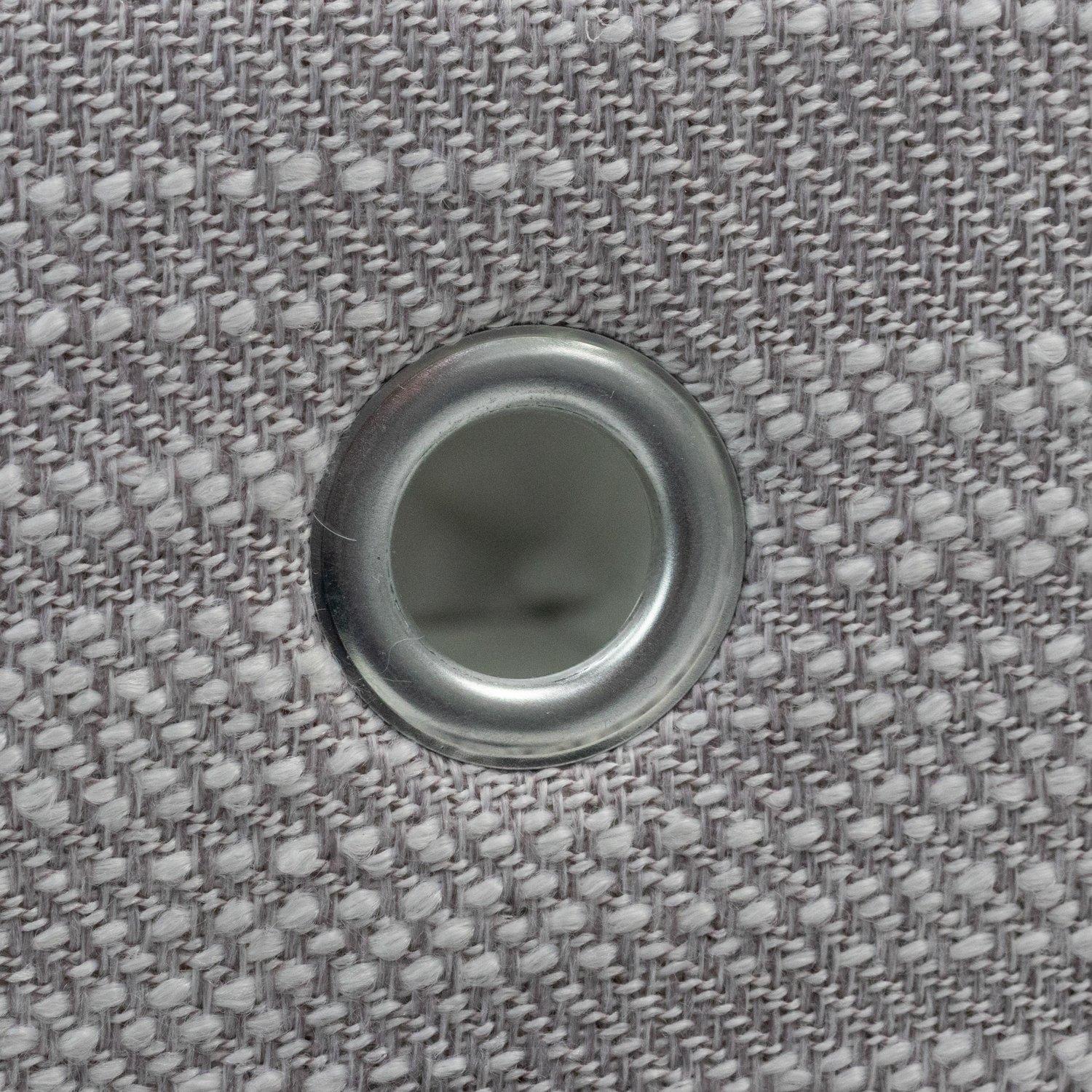 Grey - JVL - Serena Set of 3 Rectangular Storage Baskets, H - 8