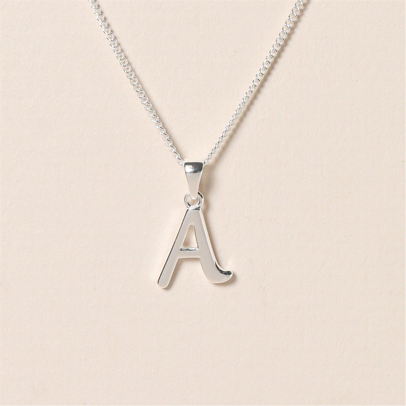Silver - Simply Silver - Sterling Silver 925 Initial Pendant - 2
