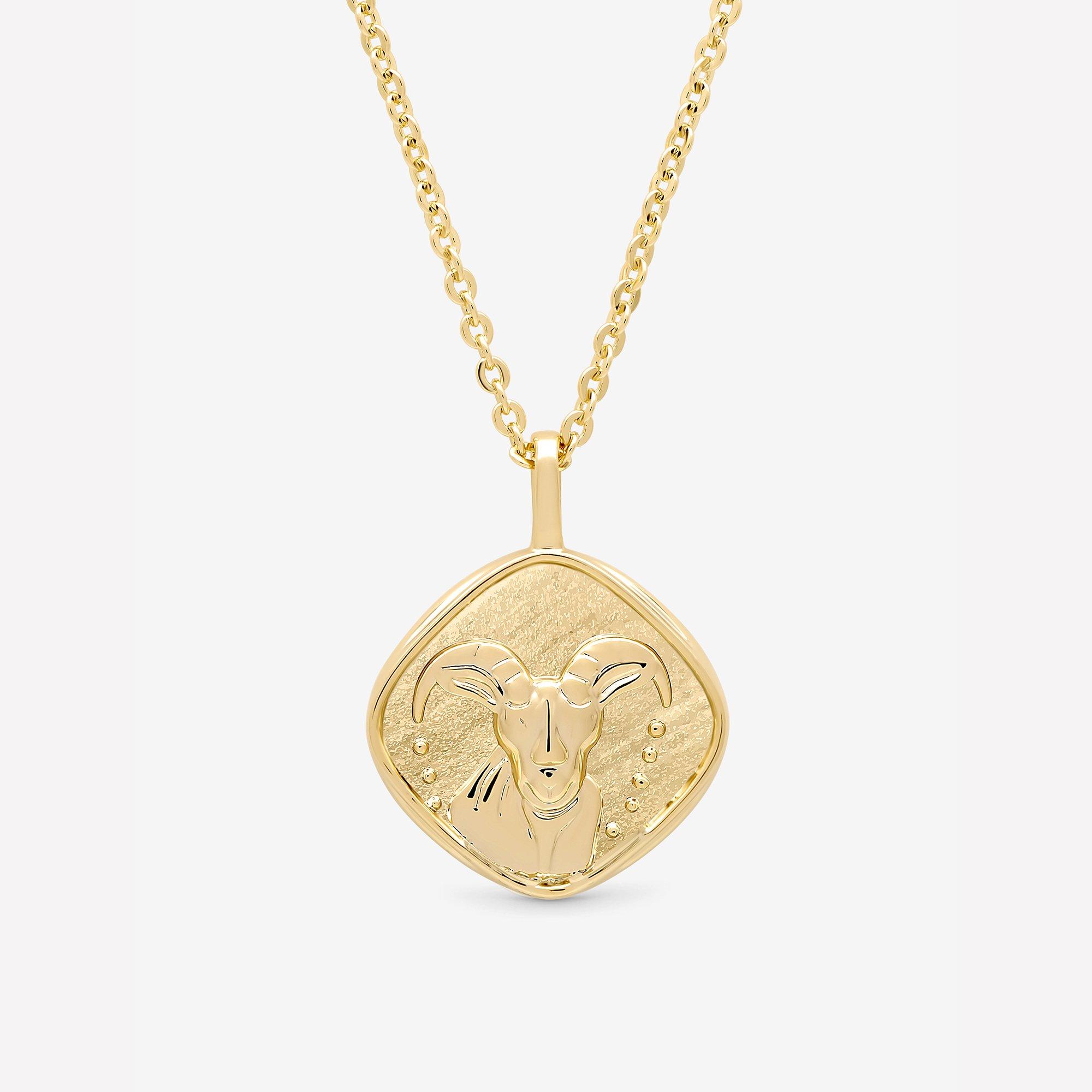Gold - Jon Richard - Gold Plated Molten Horoscope Necklace - Capricorn - 2