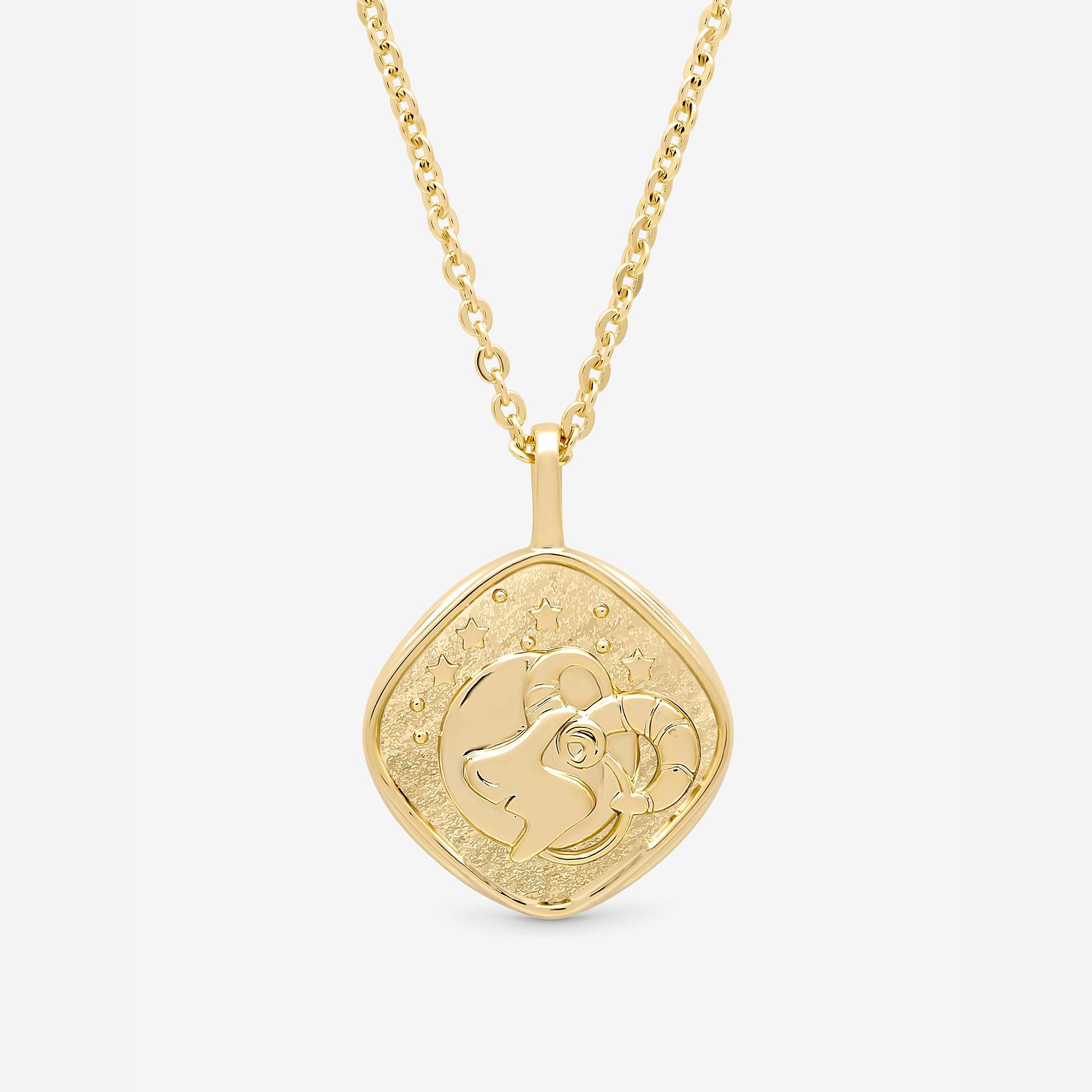 Gold - Jon Richard - Gold Plated Molten Horoscope Necklace - Aries - 2