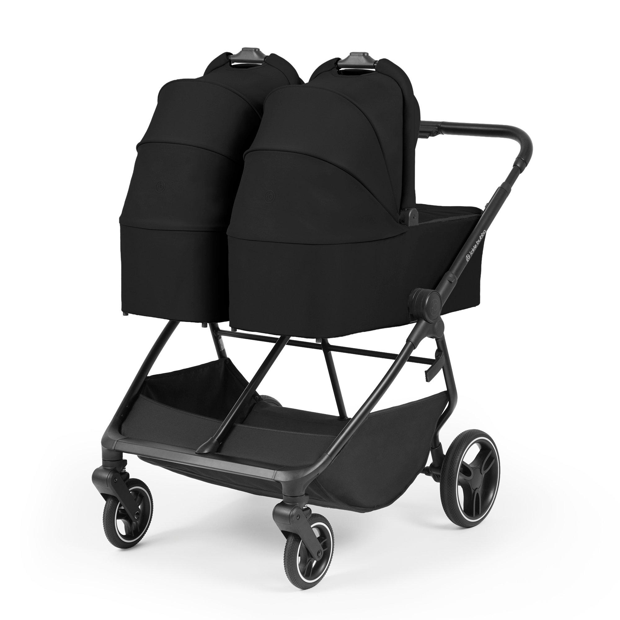 Black - Ickle Bubba - Altair Twin Stroller - 2
