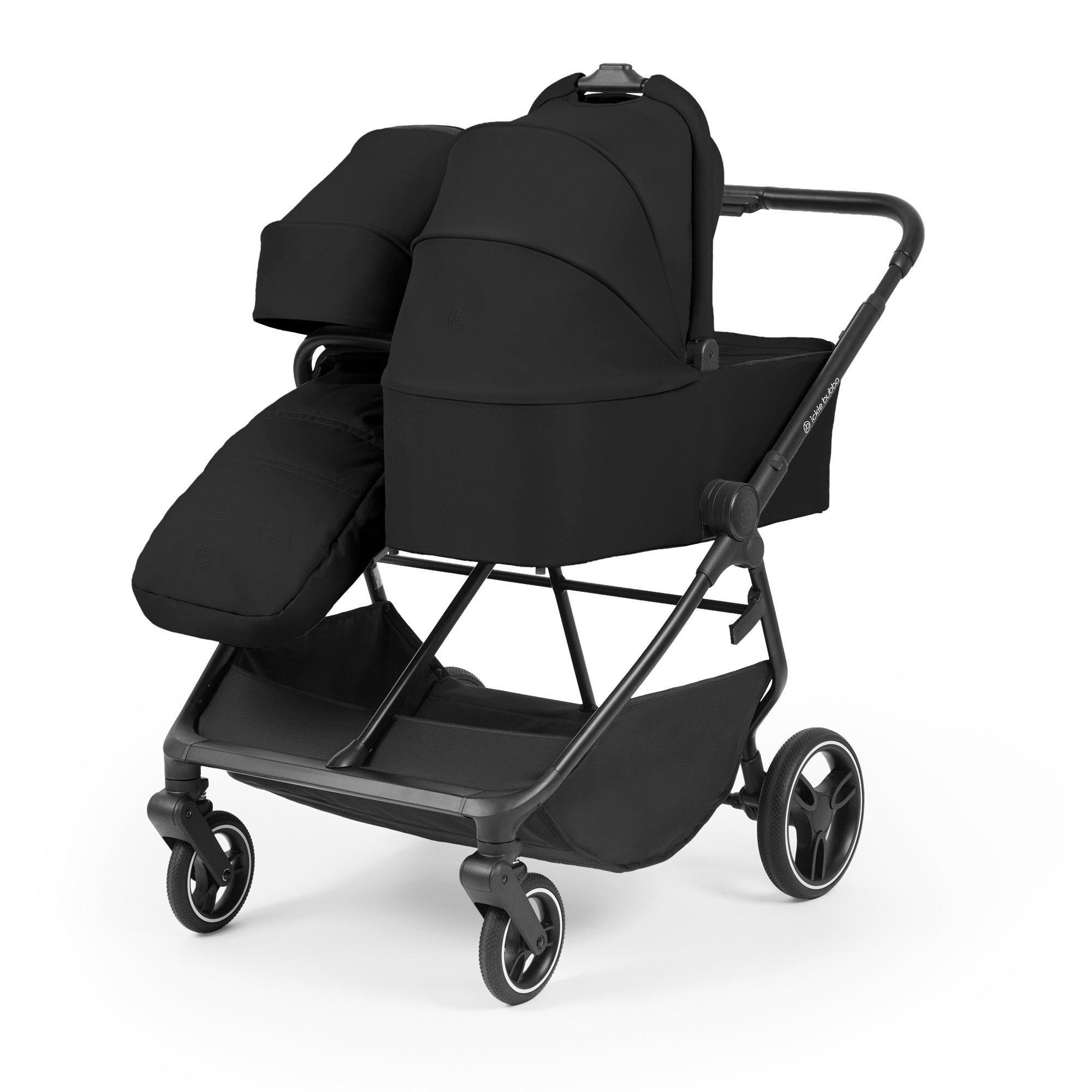 Black - Ickle Bubba - Altair Twin Stroller - 3