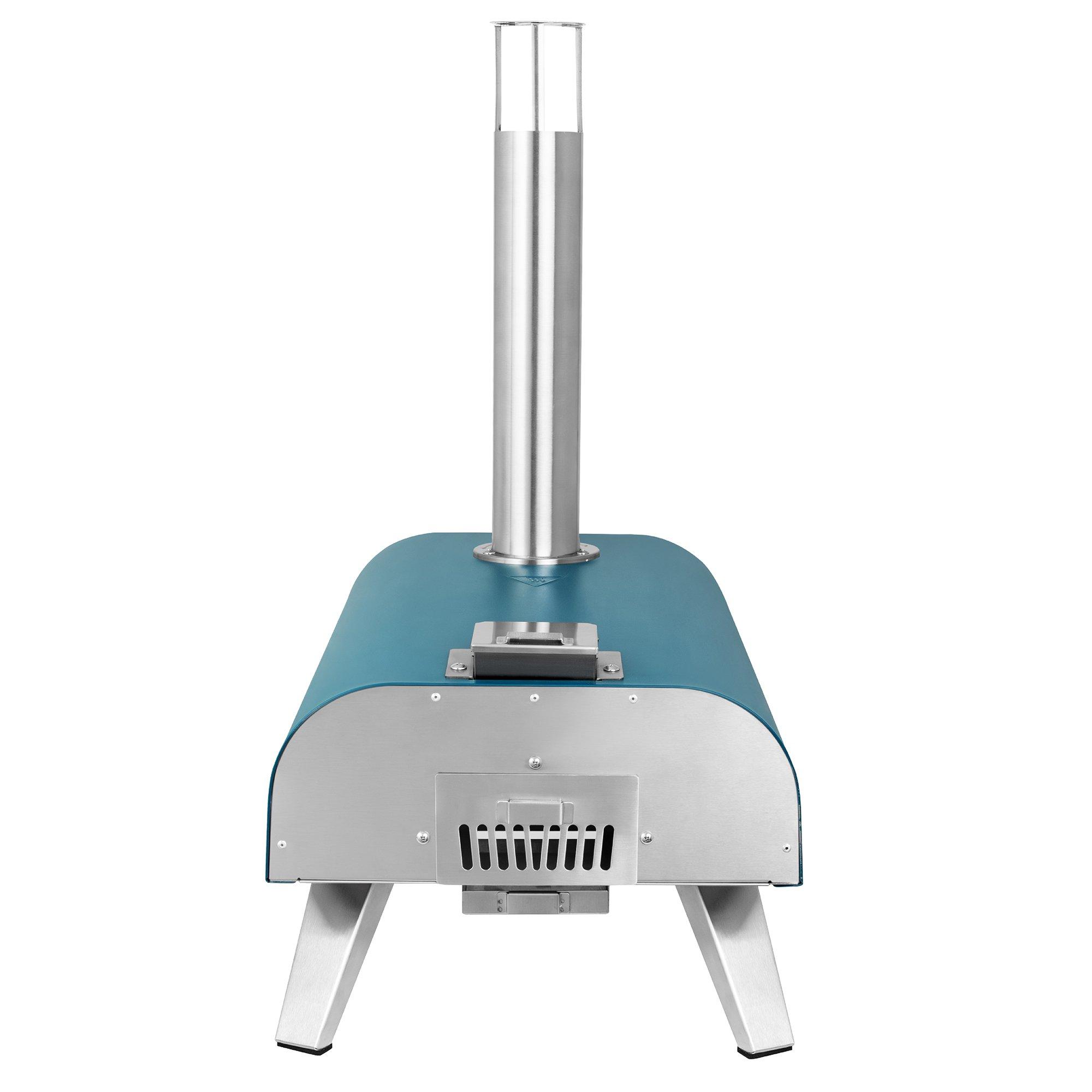 Teal - George Foreman - GFWPPO1BLPC 12 Wood Pellet Pizza Oven in Teal - 14
