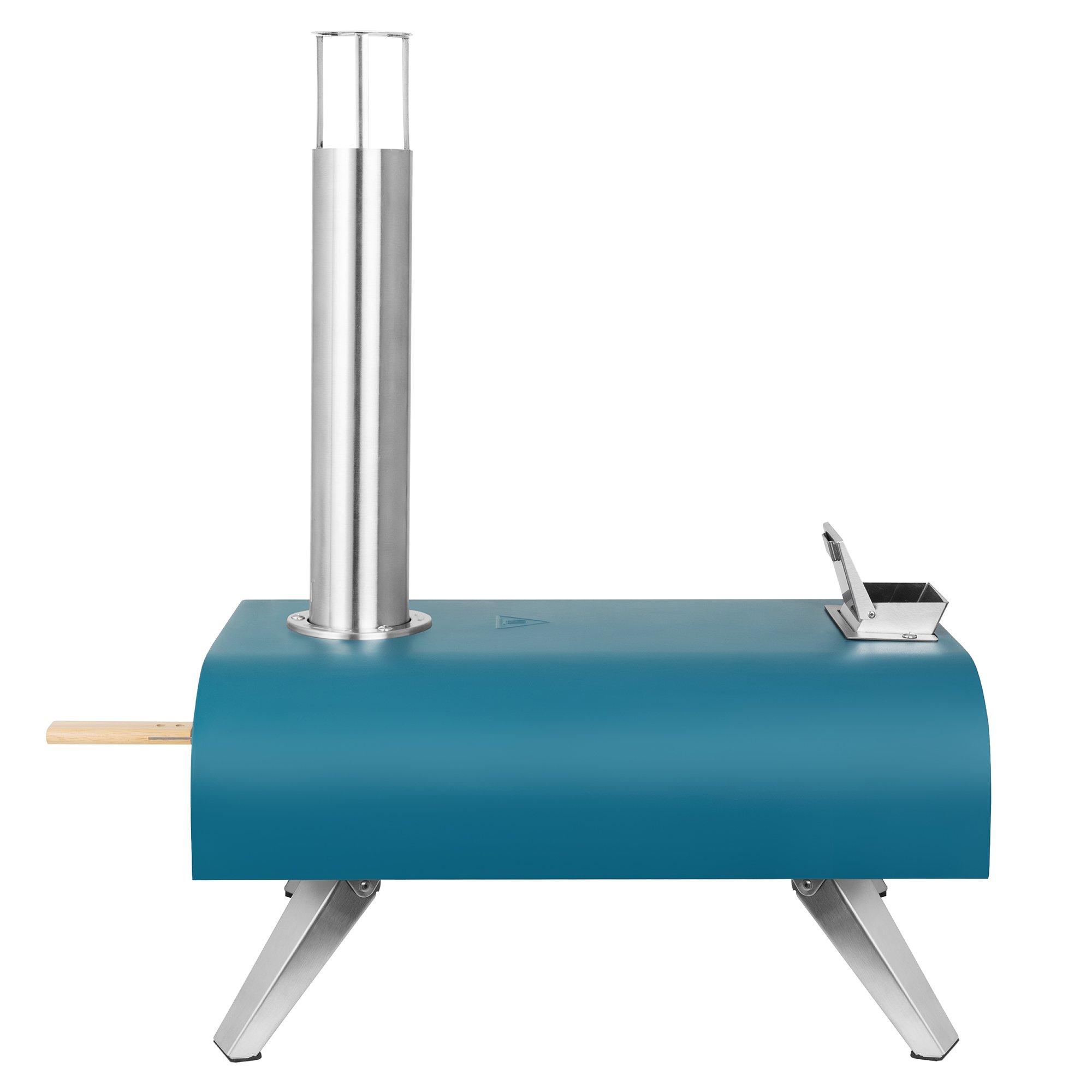 Teal - George Foreman - GFWPPO1BLPC 12 Wood Pellet Pizza Oven in Teal - 15