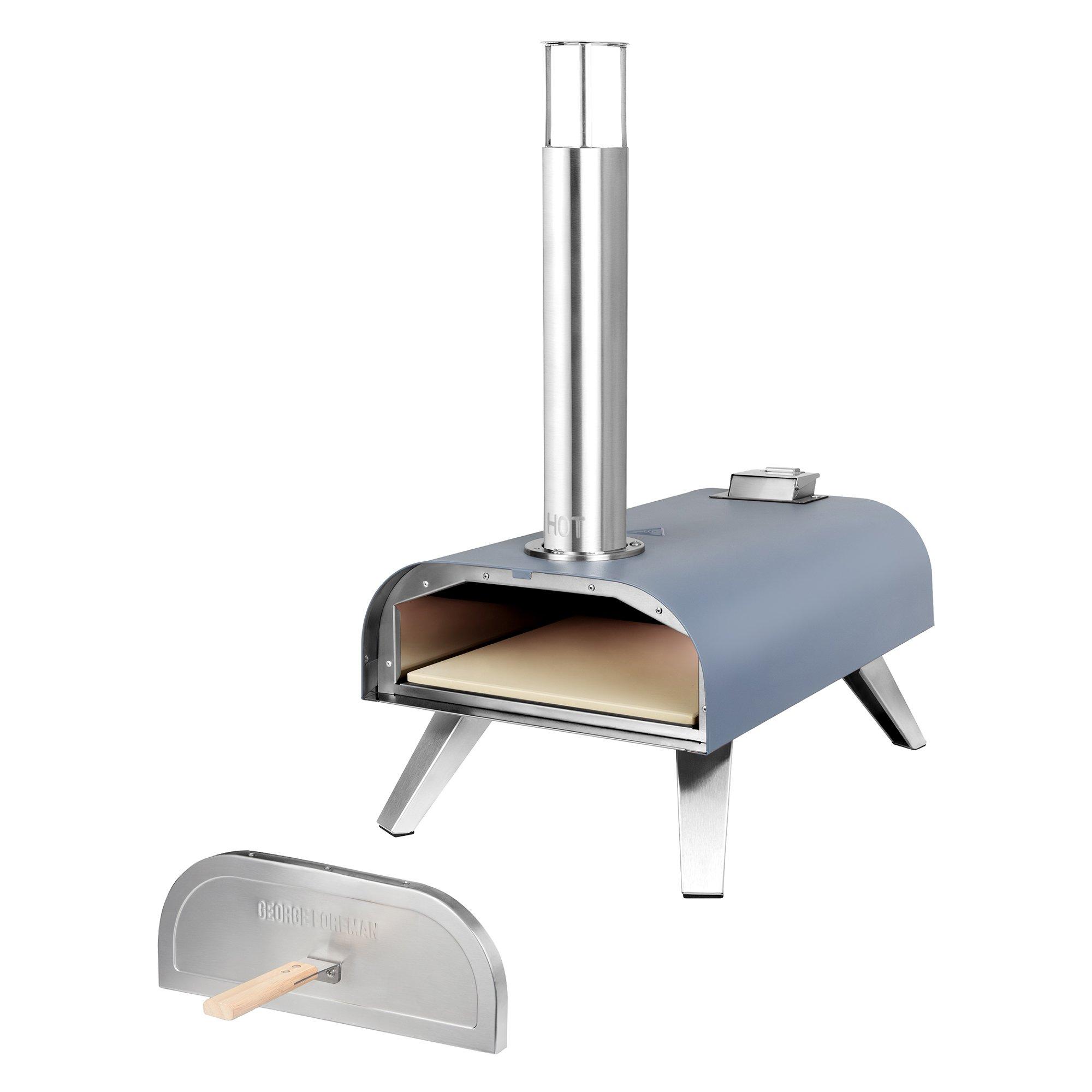 Grey - George Foreman - GFWPPO1GPC 12 Wood Pellet Pizza Oven in Grey - 15