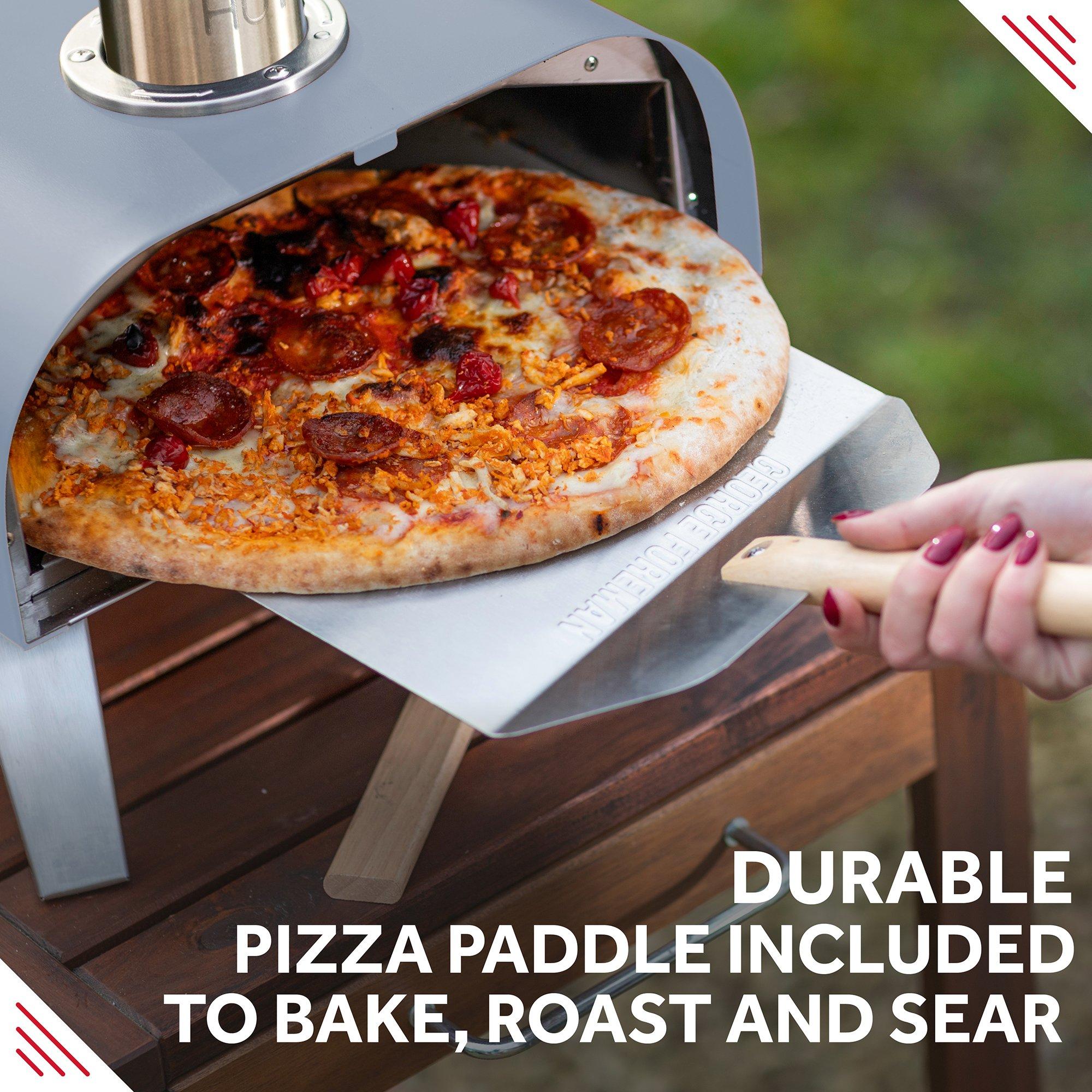 Grey - George Foreman - GFWPPO1GPC 12 Wood Pellet Pizza Oven in Grey - 4