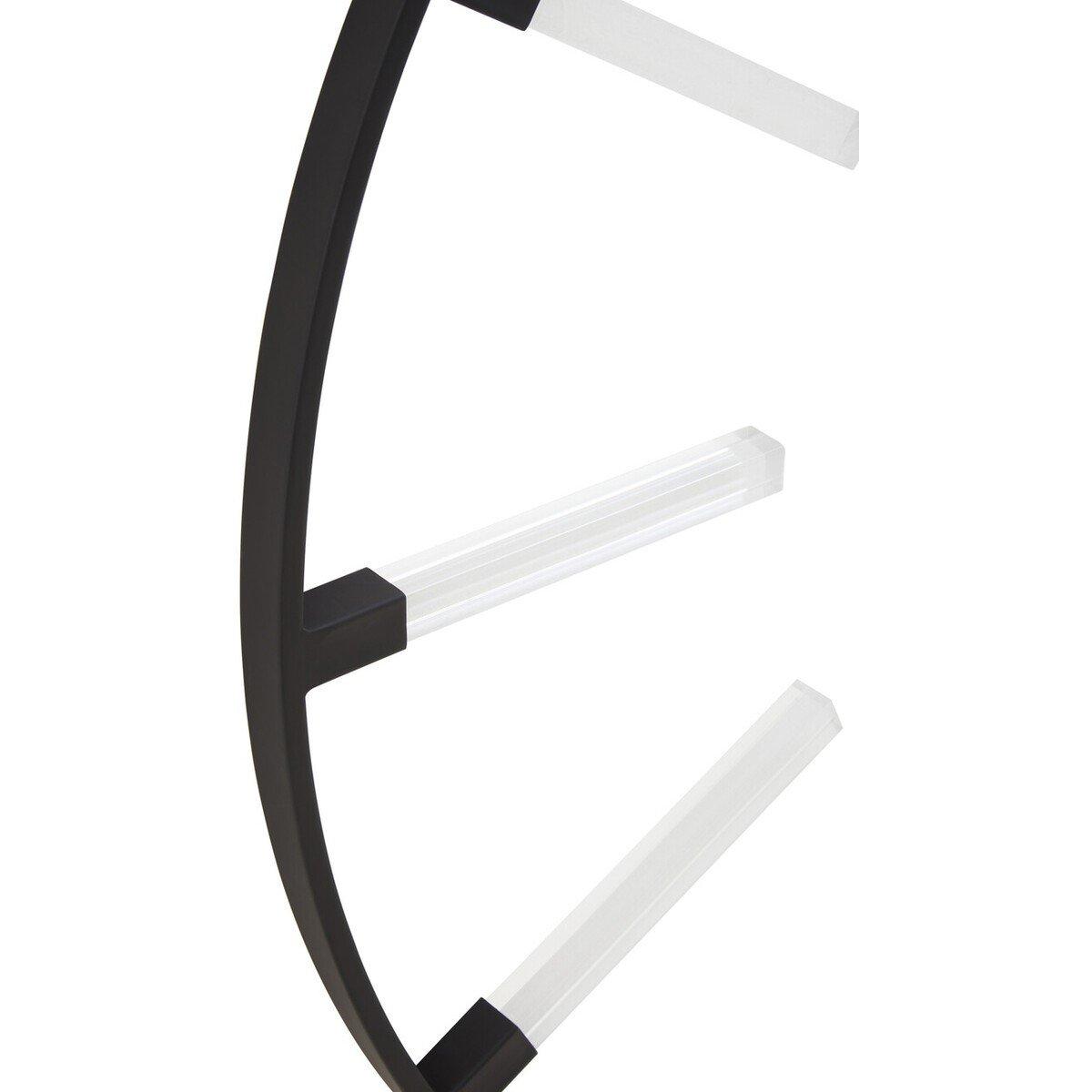 Black - Premier Housewares - Beauly Black Finish Metal Wall Clock - 3