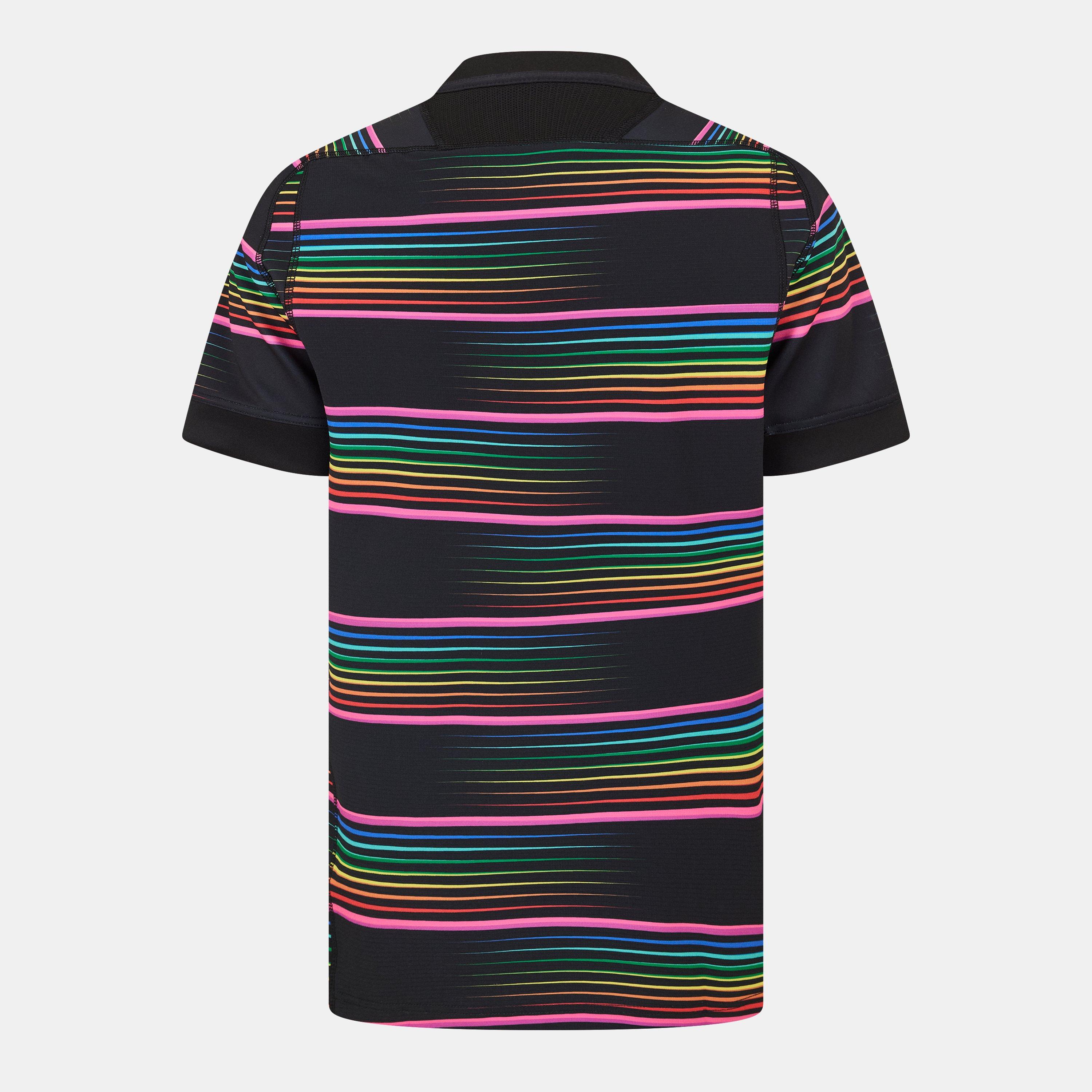 Black/Pink - Macron - Barbarians Training Shirt 2024 2025 Adults - 2