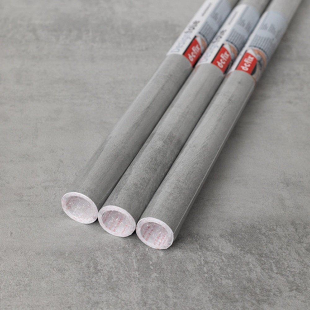 Grey - D C Fix - dc fix Concrete Grey Self Adhesive Vinyl Pack 3 - 1