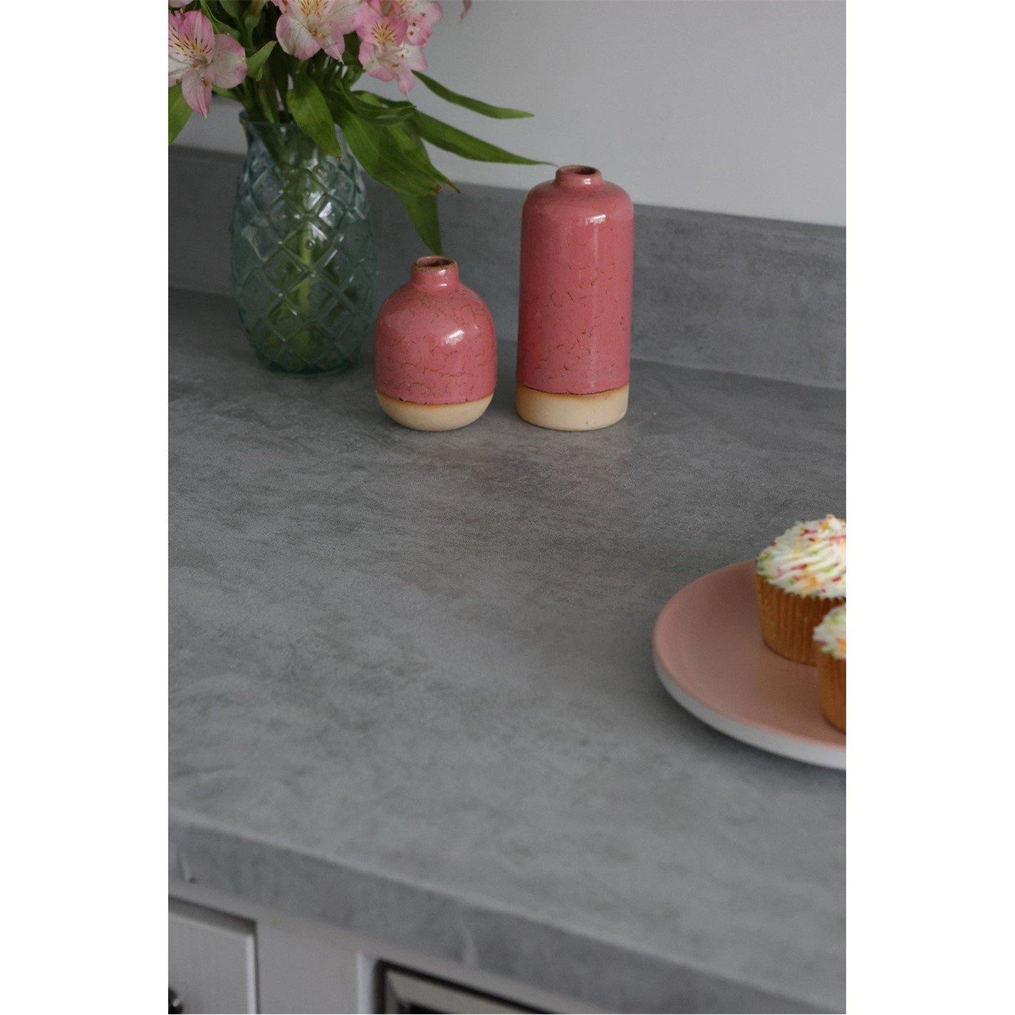 Grey - D C Fix - dc fix Concrete Grey Self Adhesive Vinyl Pack 3 - 5