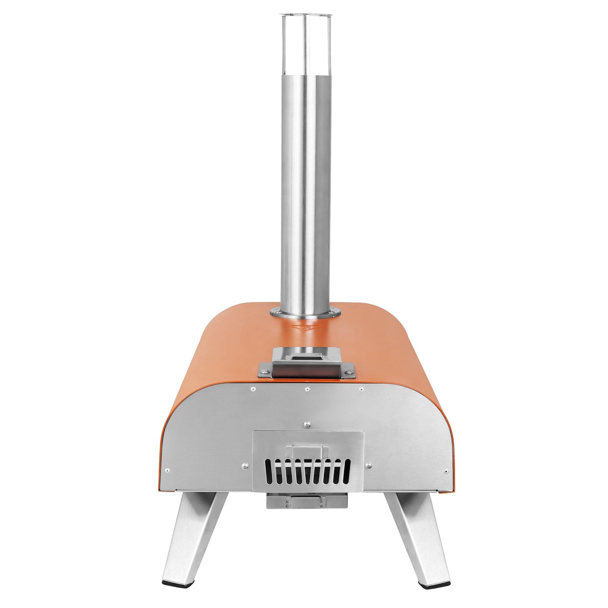 Deep Orange - George Foreman - GFWPPO1ORPC 12 Wood Pellet Pizza Oven in Orange - 12