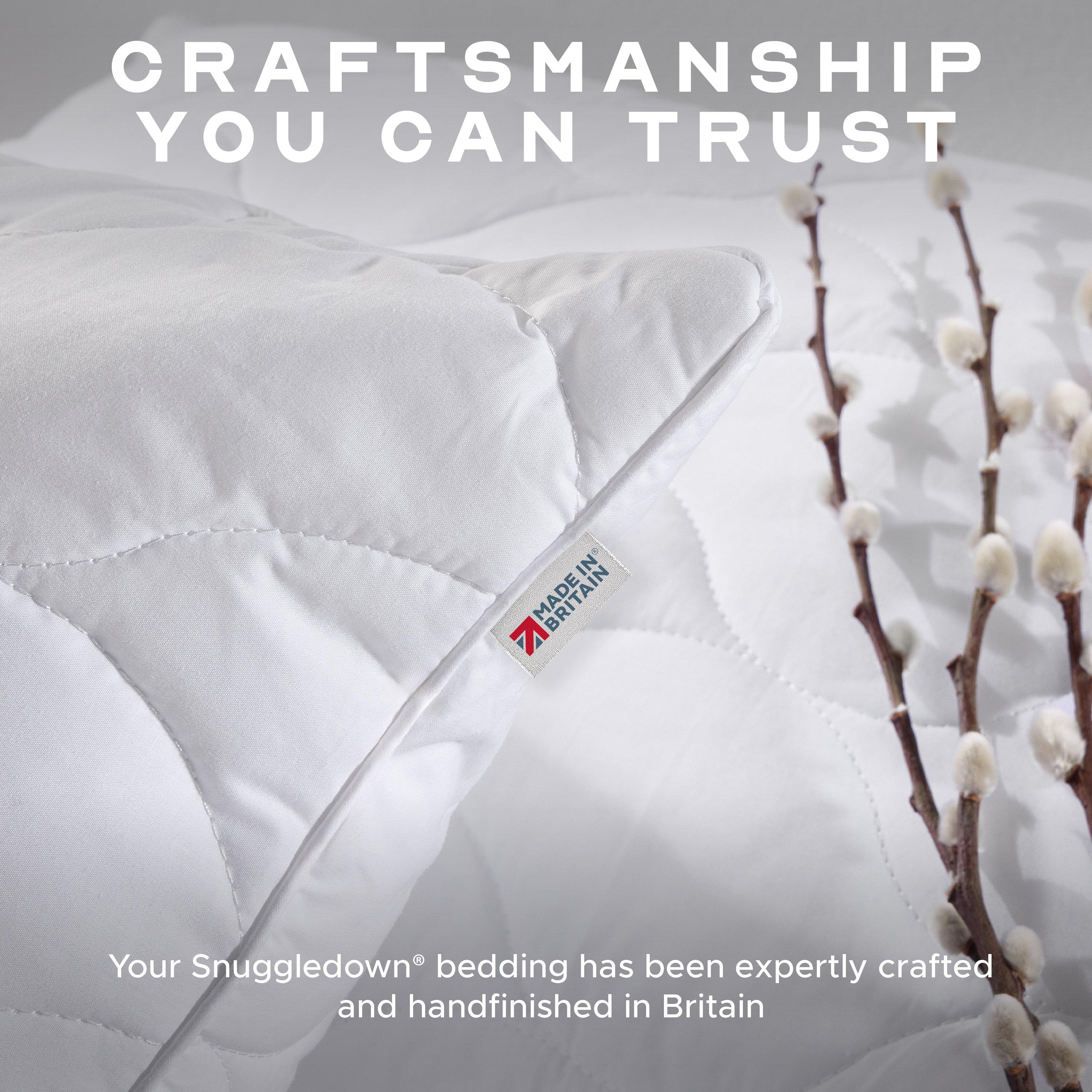 White - Snuggledown - Hotel Luxury Cotton Quilted Kingsize Firm Pillow - 5