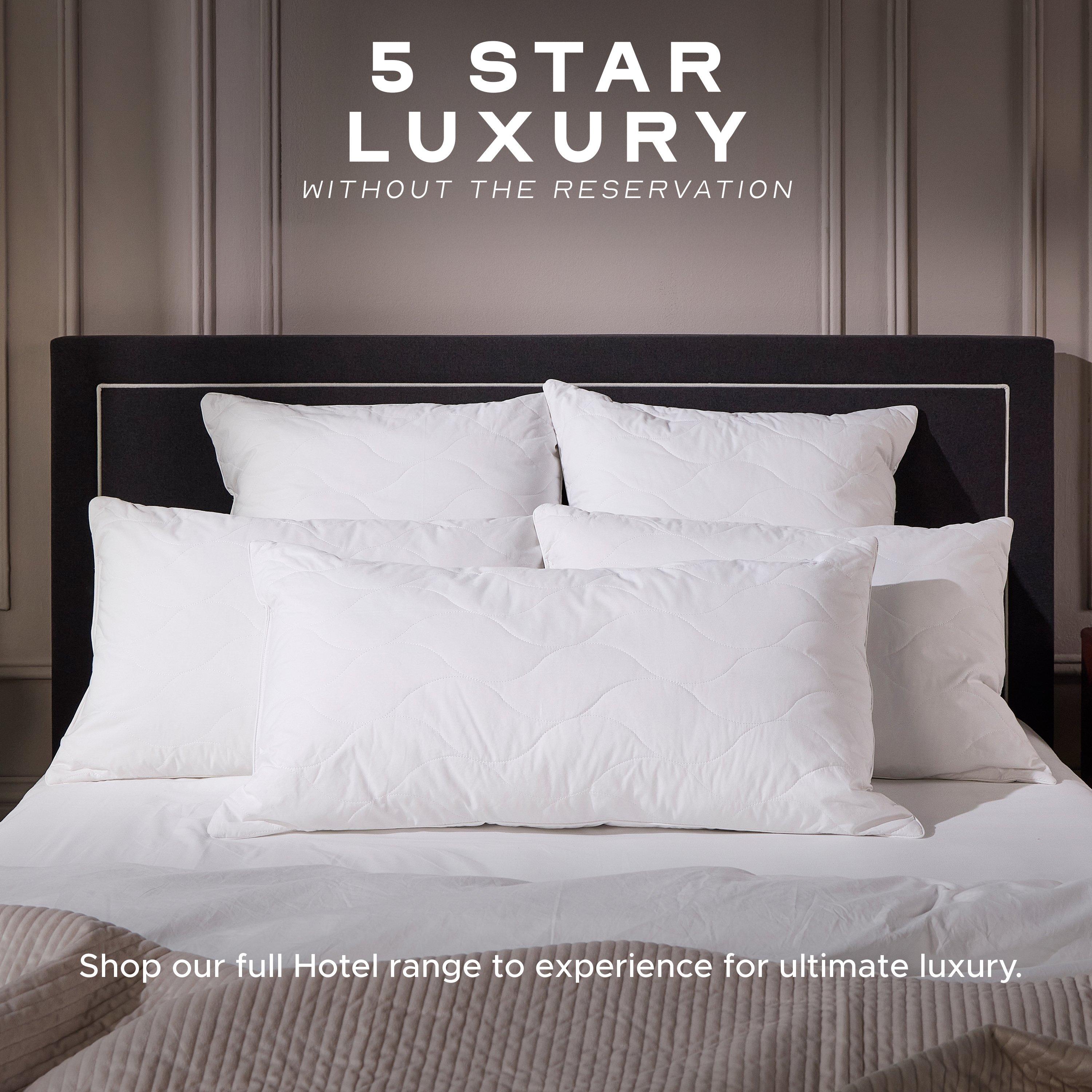 White - Snuggledown - Hotel Luxury Cotton Quilted Kingsize Firm Pillow - 7