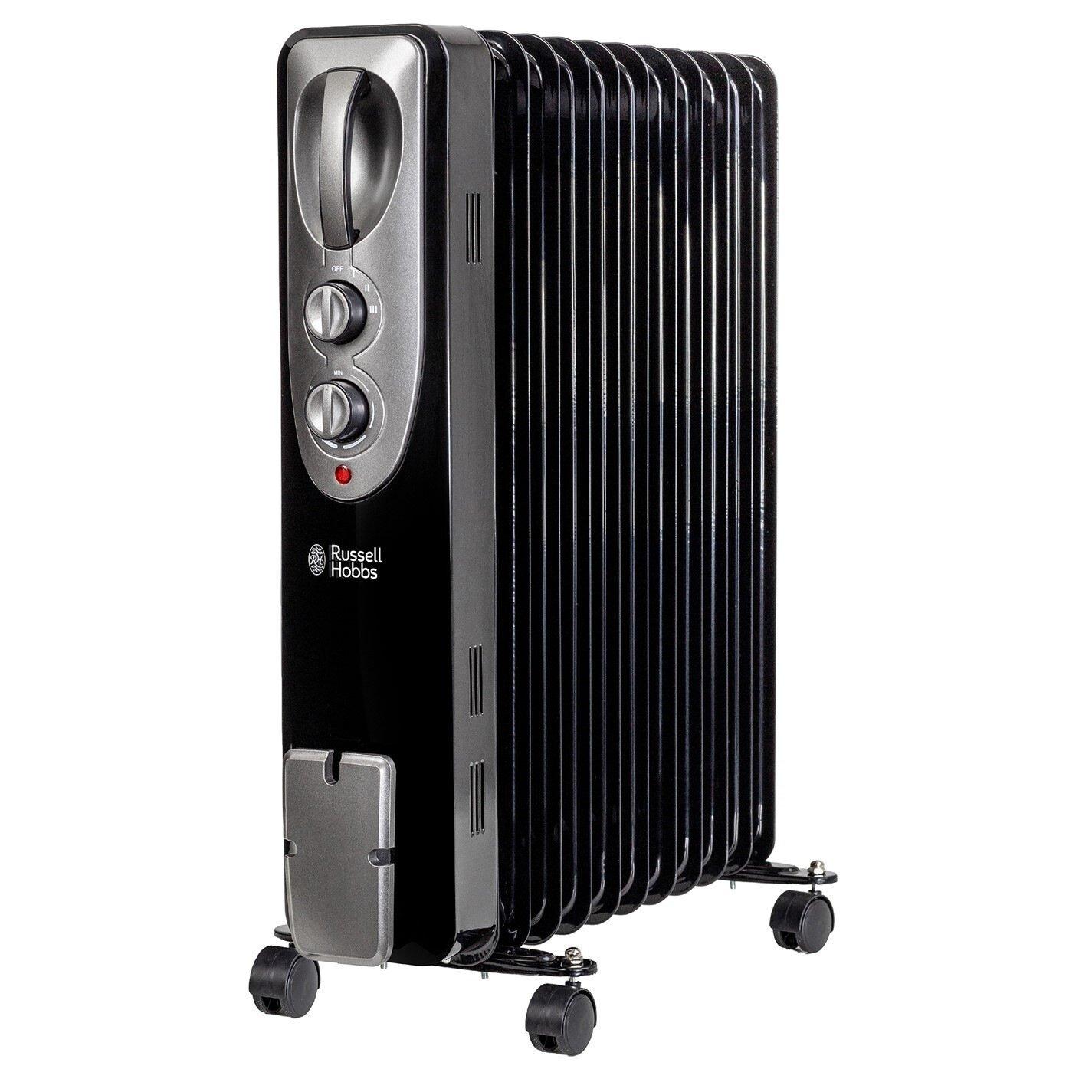 Black - Russell Hobbs - RHOFR1106B Oil Filled Radiator - 9