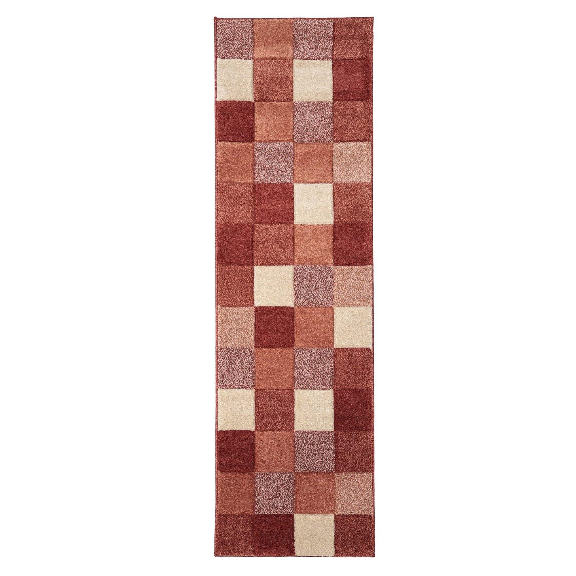 Terracotta - Homemaker - Newport Blocks Runner Terracotta - 2