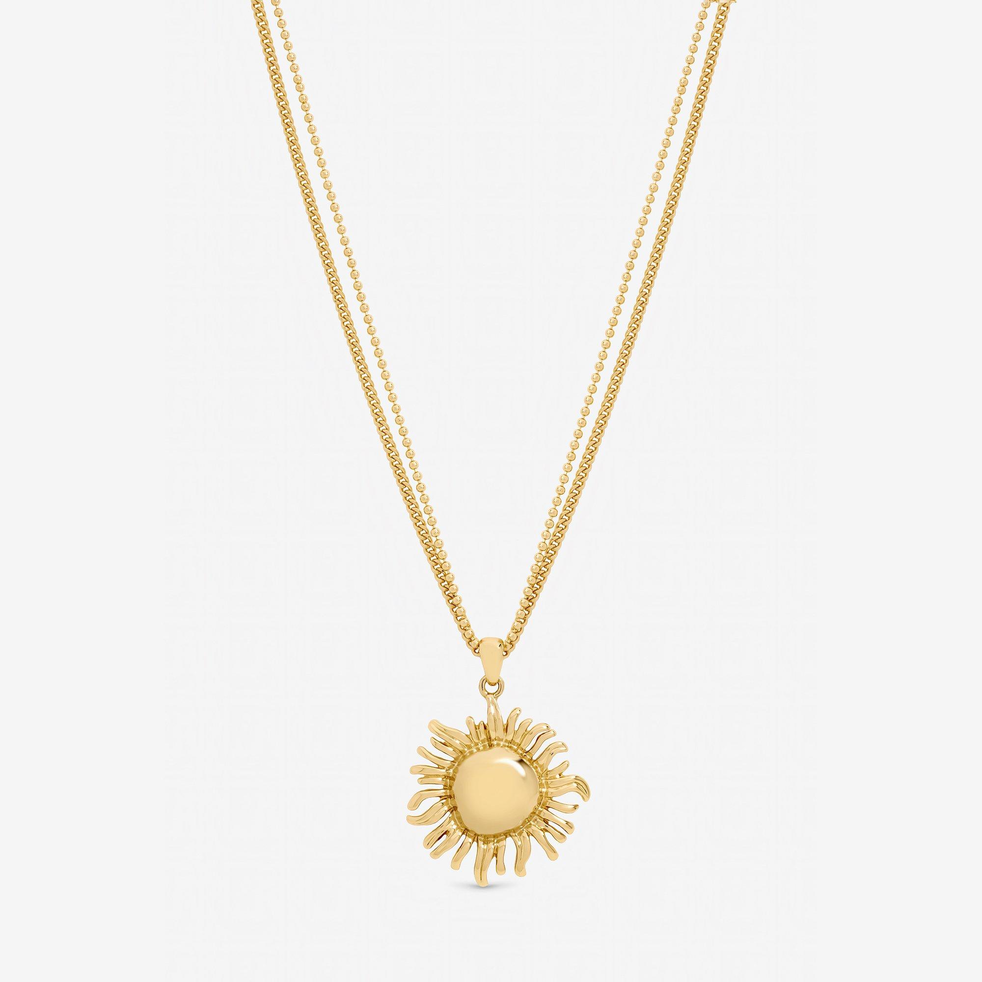 Gold - Mood - Gold Plated Sun Pendant
