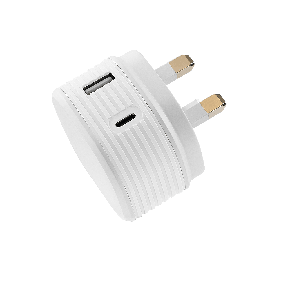Electronics - JUICE - 20W Dual Port USB A & C Mains White - 1